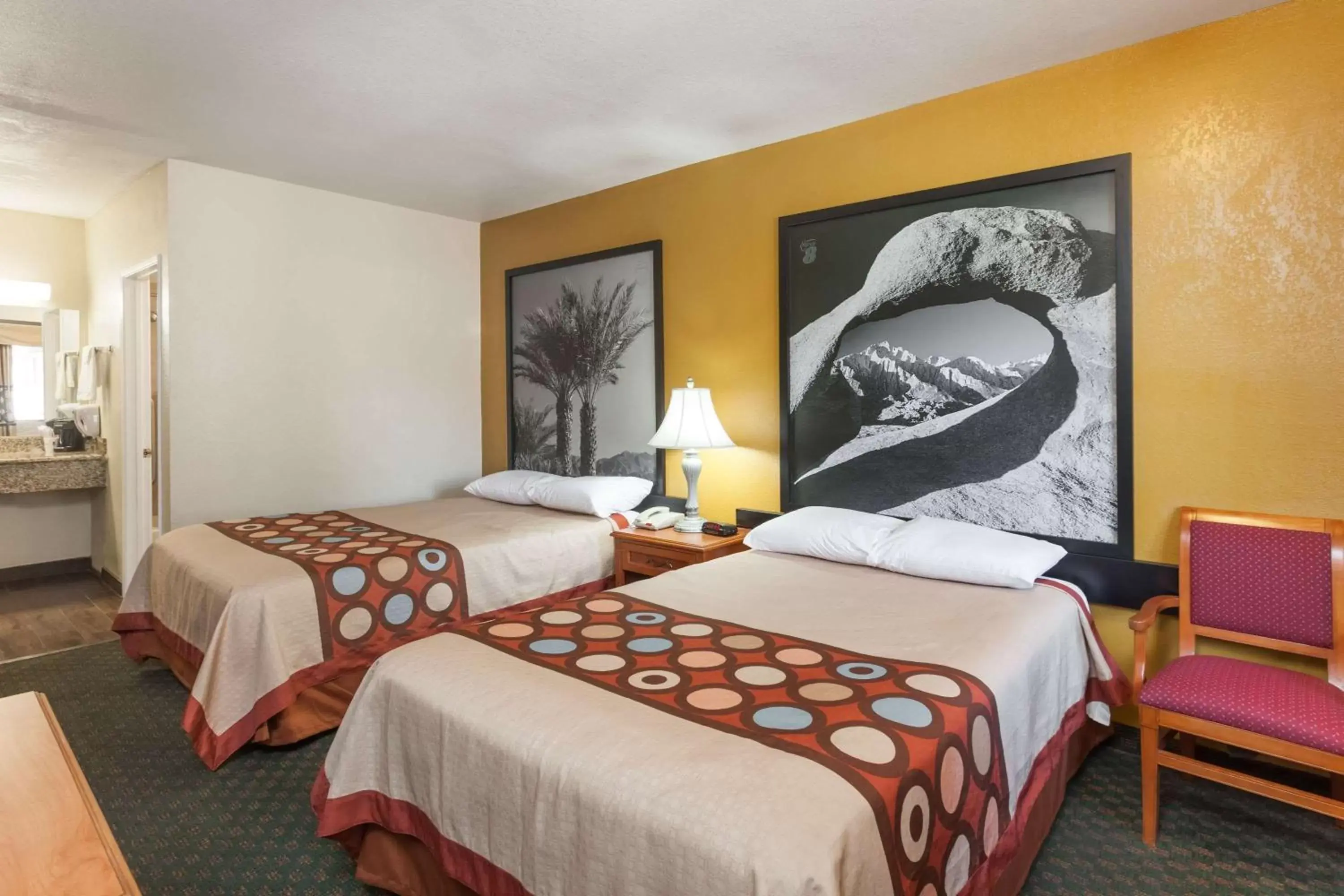 Photo of the whole room, Bed in Super 8 by Wyndham Bakersfield South CA