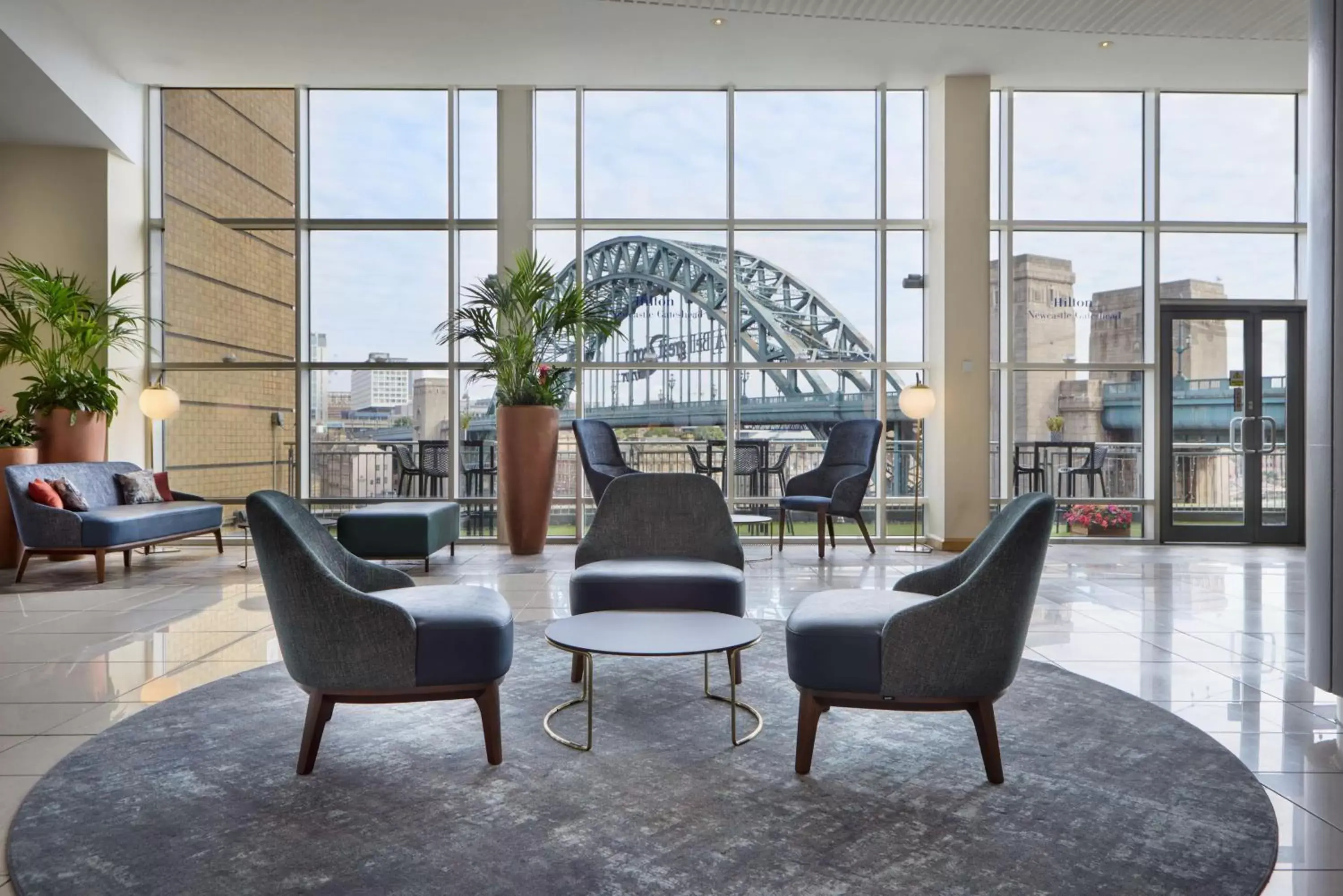 Lobby or reception in Hilton Newcastle Gateshead