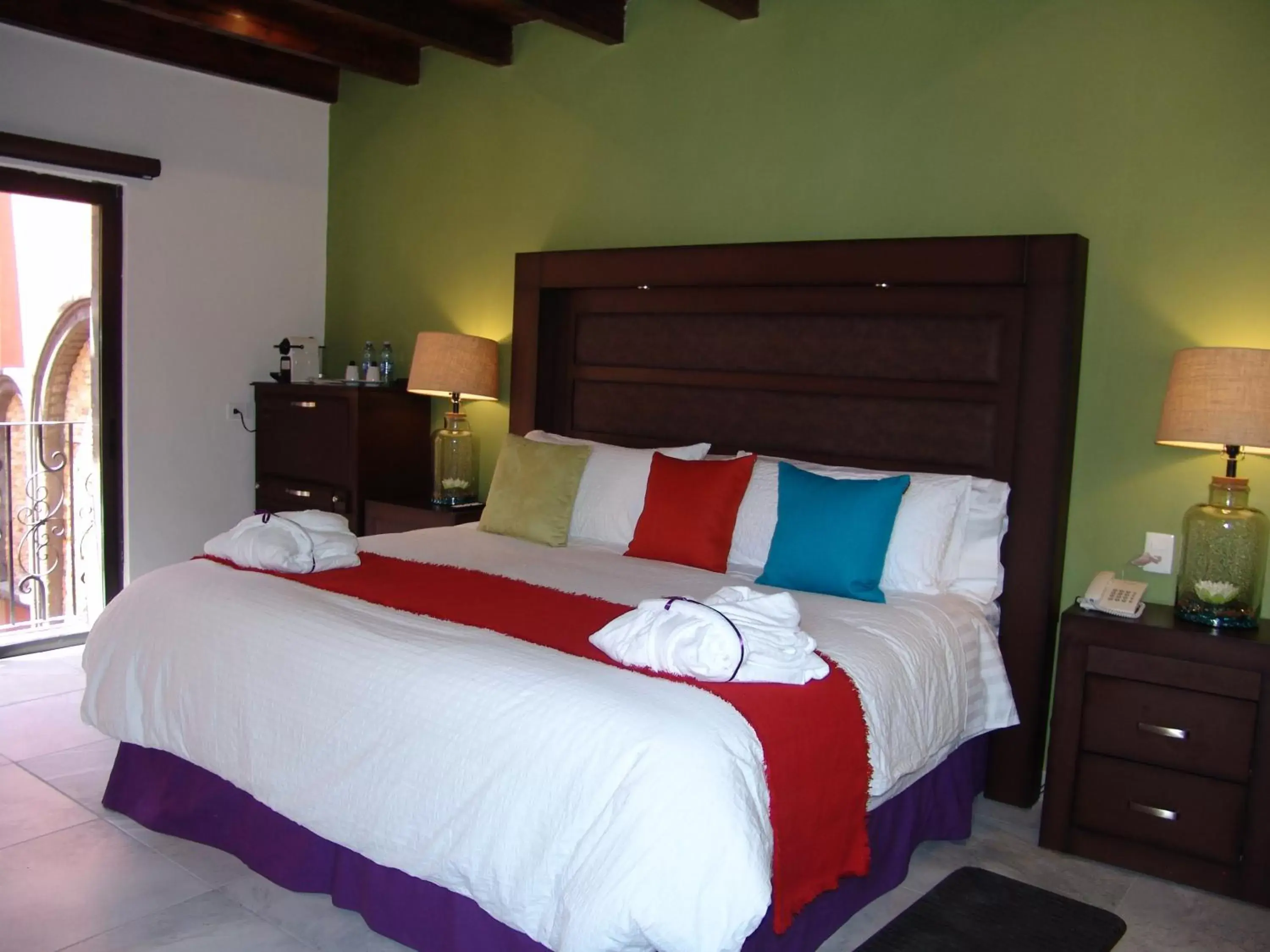 Bed in Hotel Casa Don Quijote