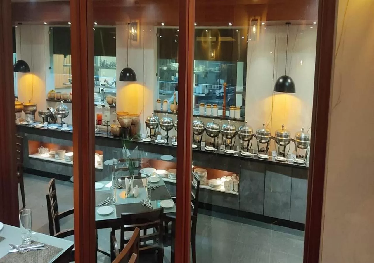 Buffet breakfast in Hotel Cachar Club