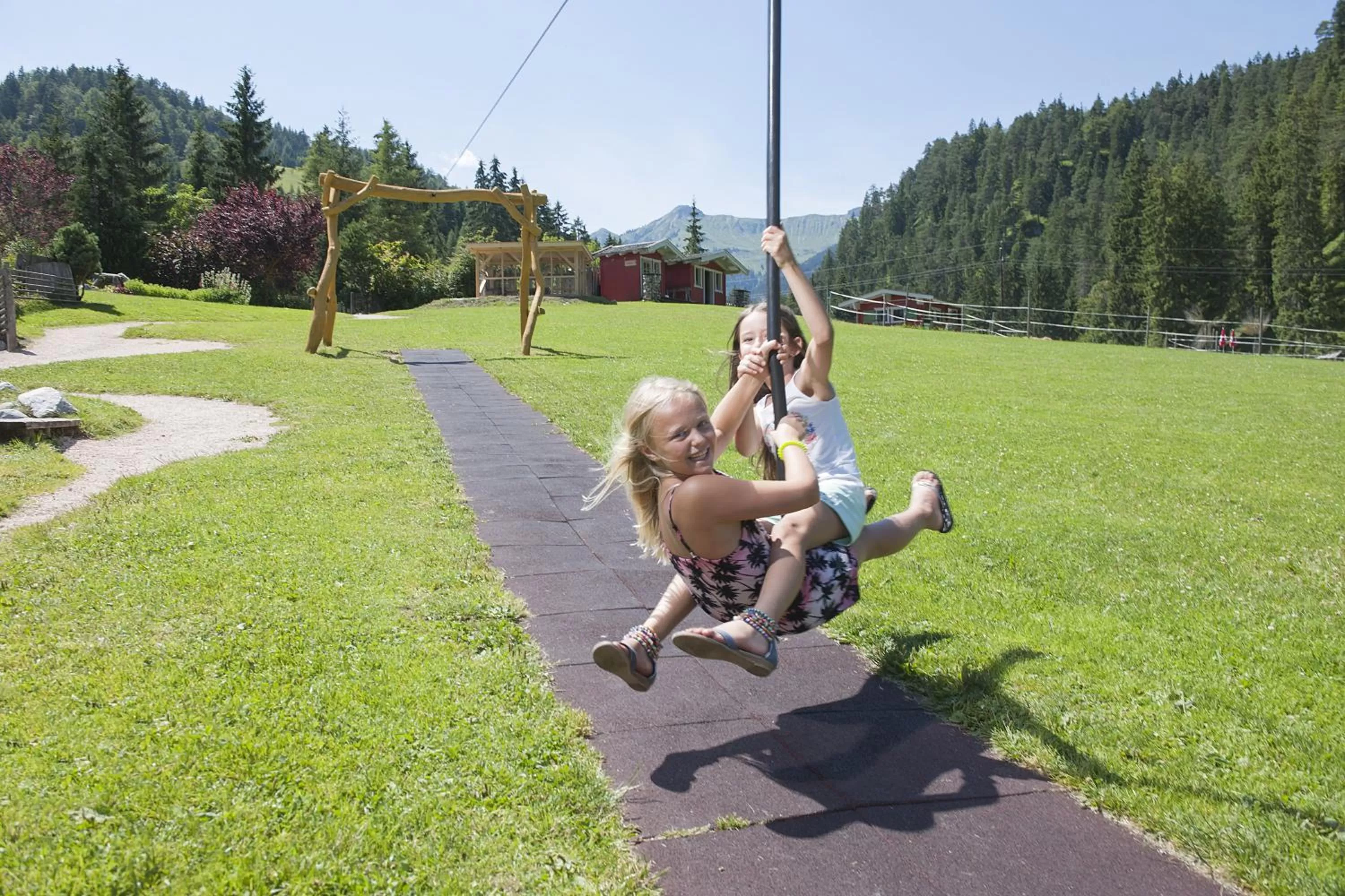 Children play ground in Familienparadies Sporthotel Achensee - FAMILIES ONLY