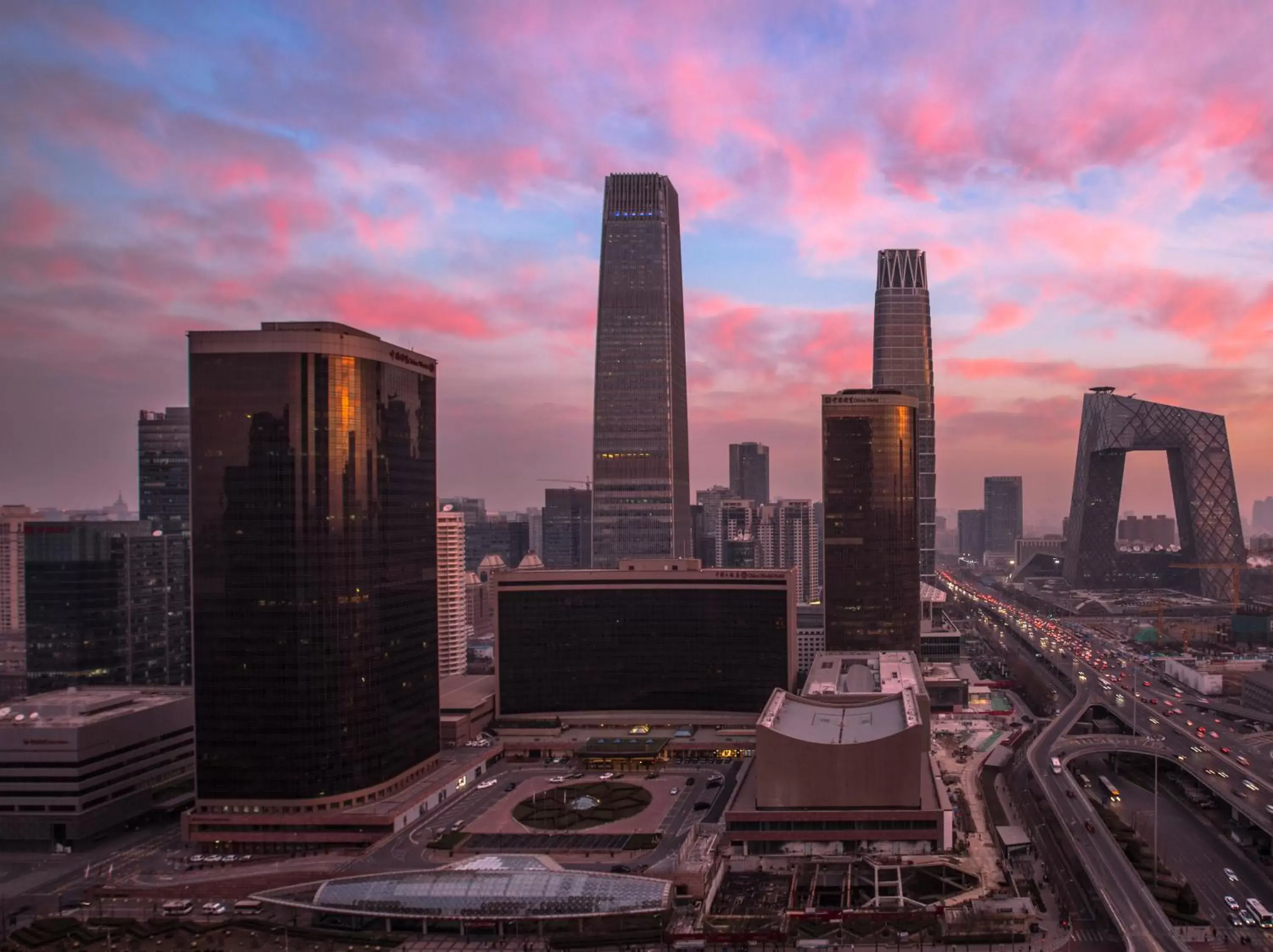 Property building in China World Summit Wing, Beijing