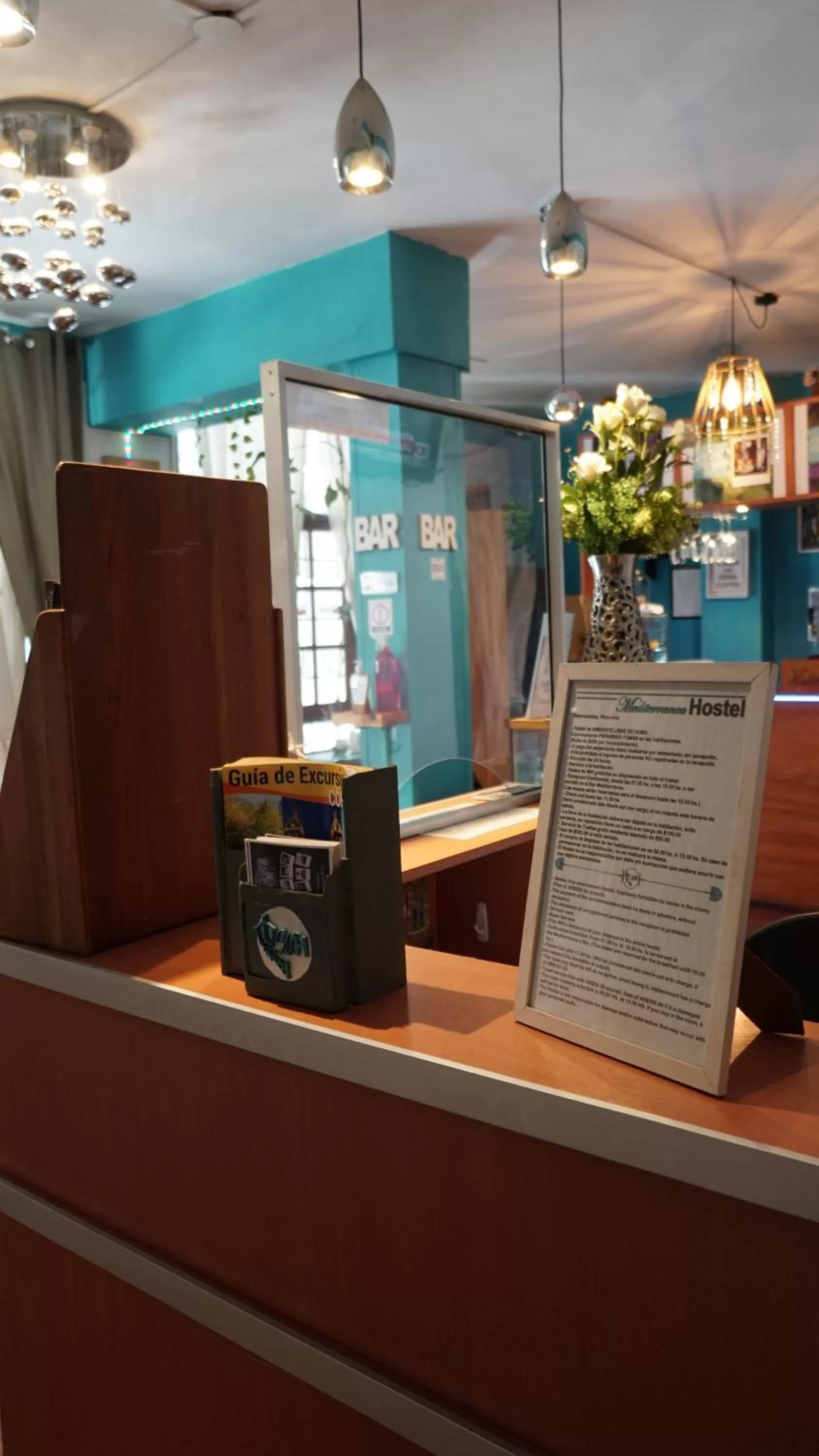 Lobby or reception in Hostel Spa Mediterranea