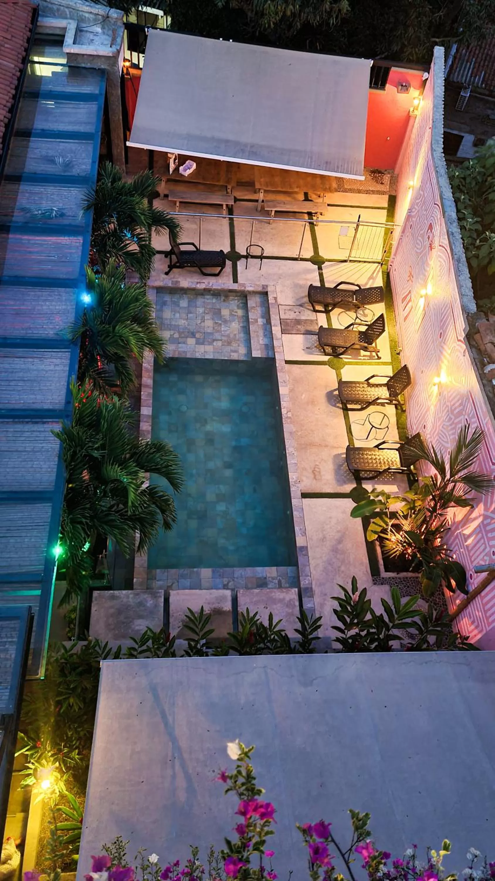 Pool view in Rossa Palma