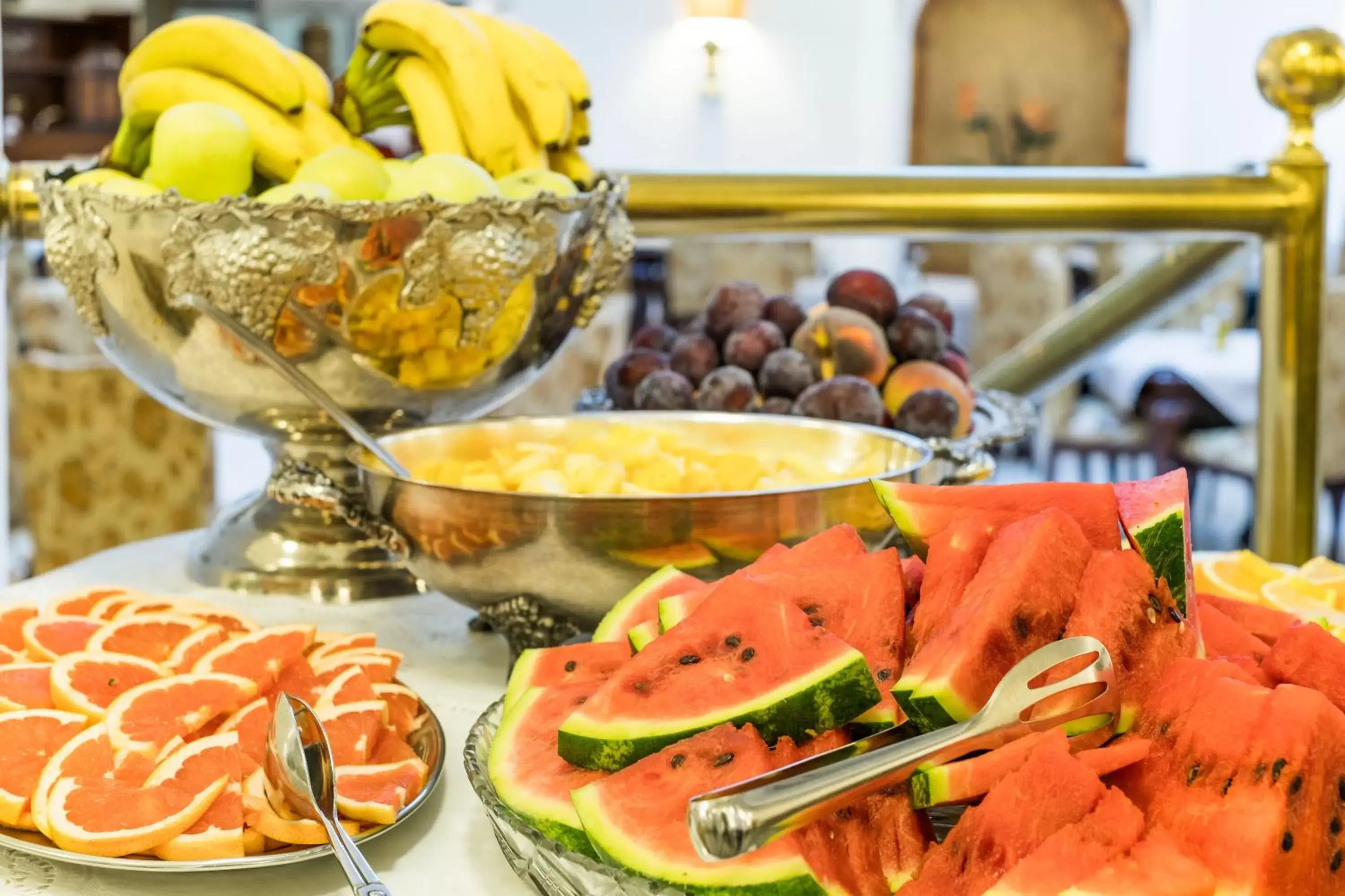 Buffet breakfast, Food in Hotel Leon D´Oro