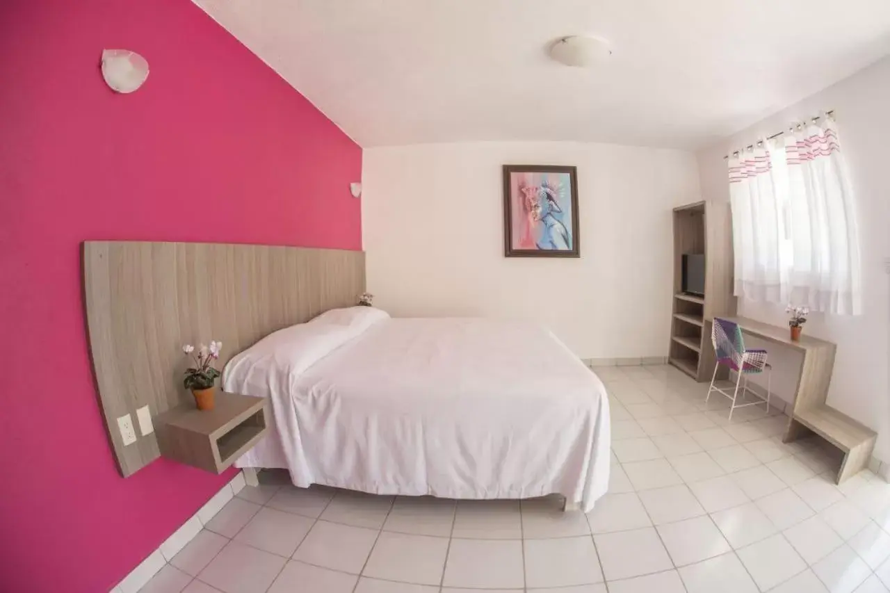 Bed in Hotel Santa Cruz Juchitan