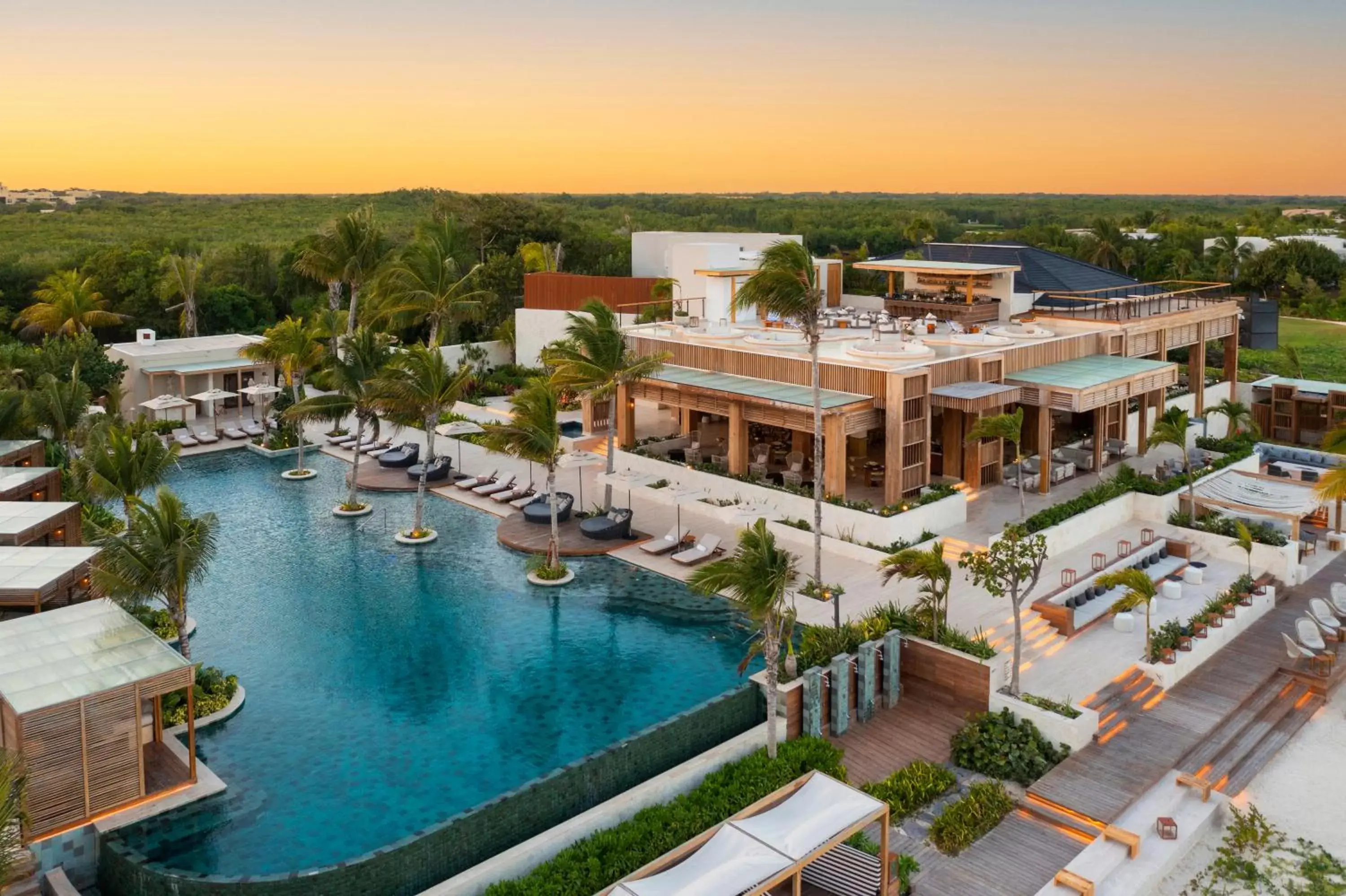 Beach, Bird's-eye View in Fairmont Mayakoba