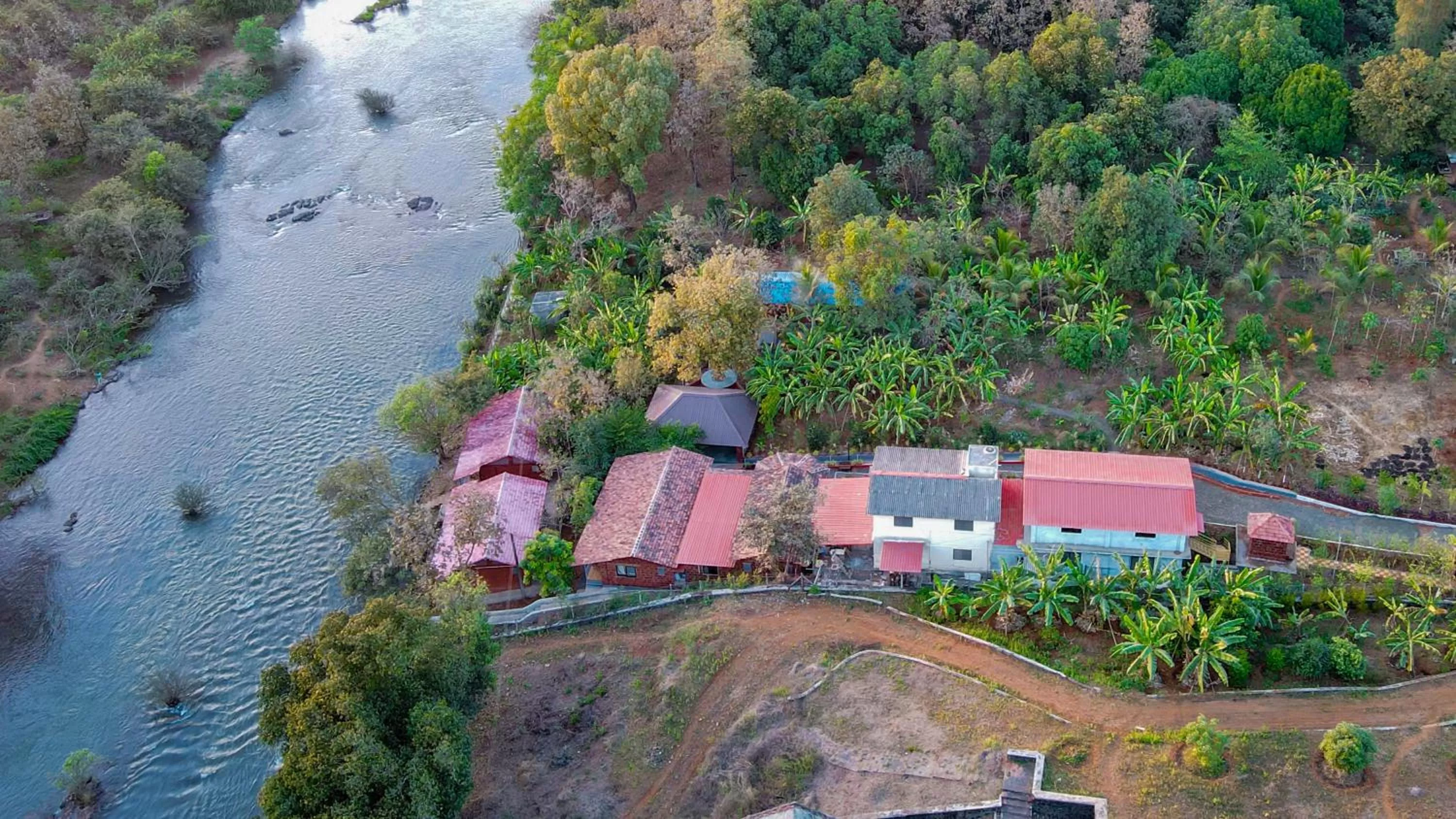 Bird's eye view in Saveda Farm & Cottages