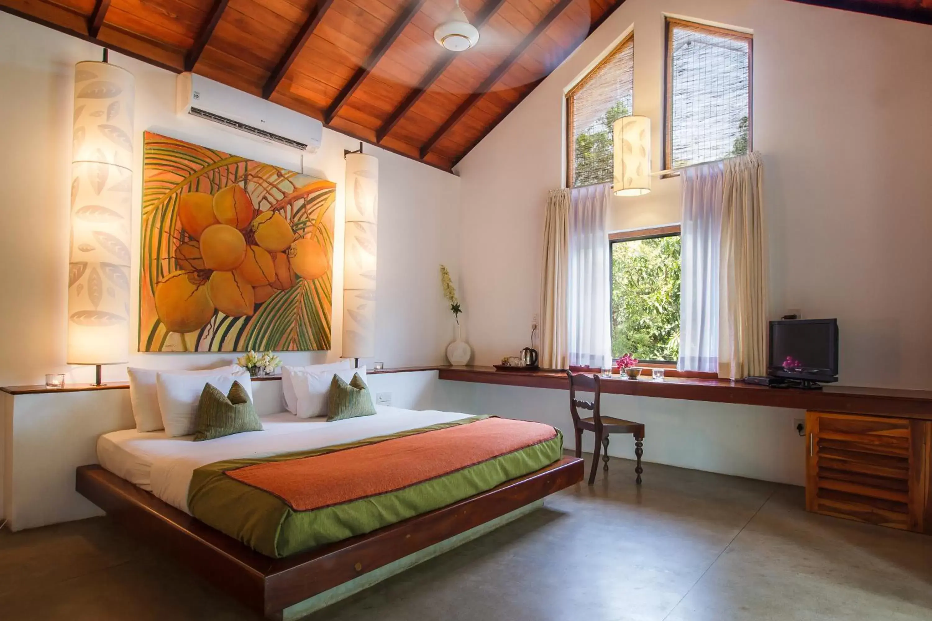 Bed in Sigiriana Resort by Thilanka