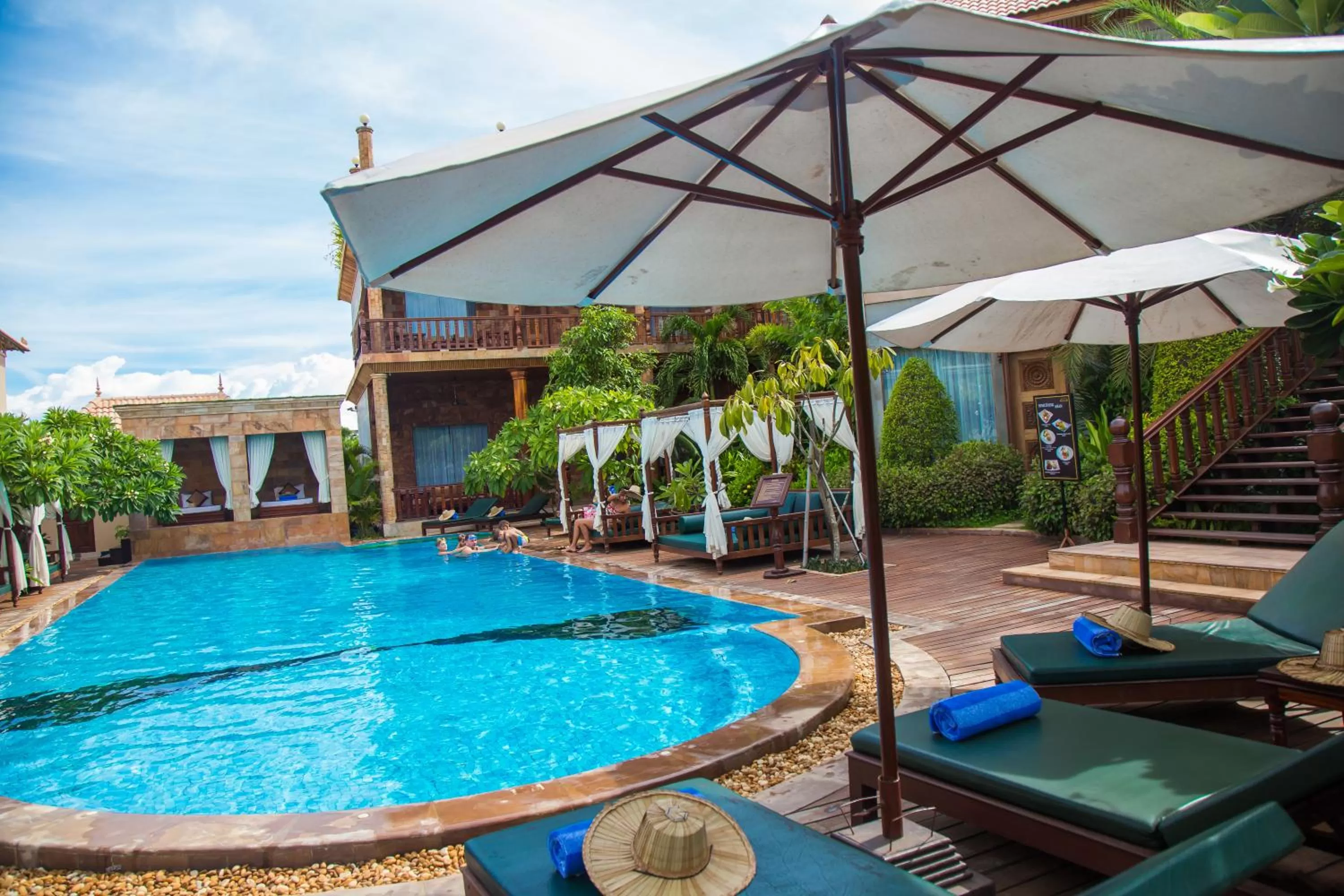 Swimming Pool in Angkor Style Resort