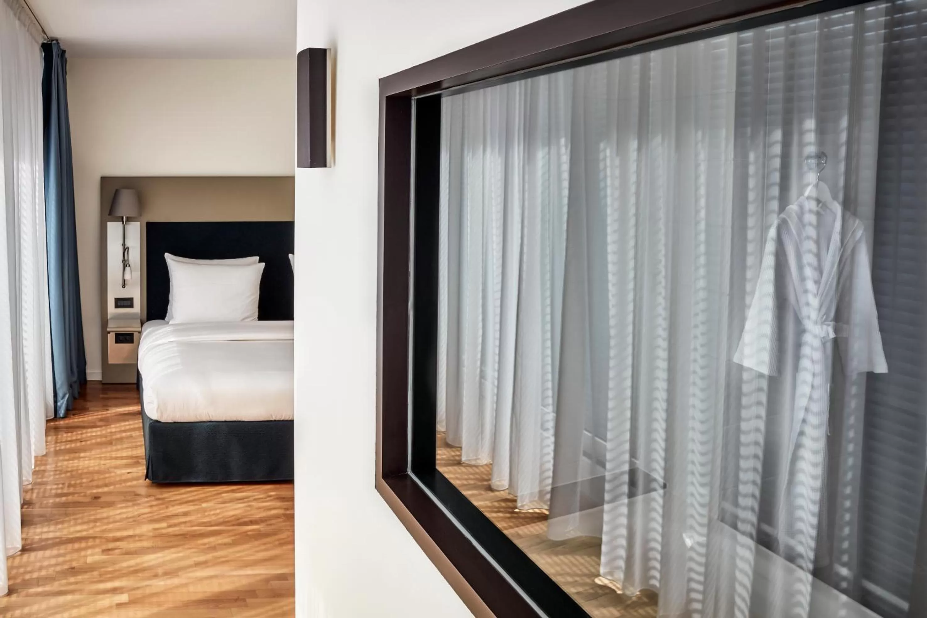 Decorative detail, Bed in The Mandala Berlin, a Member of Design Hotels