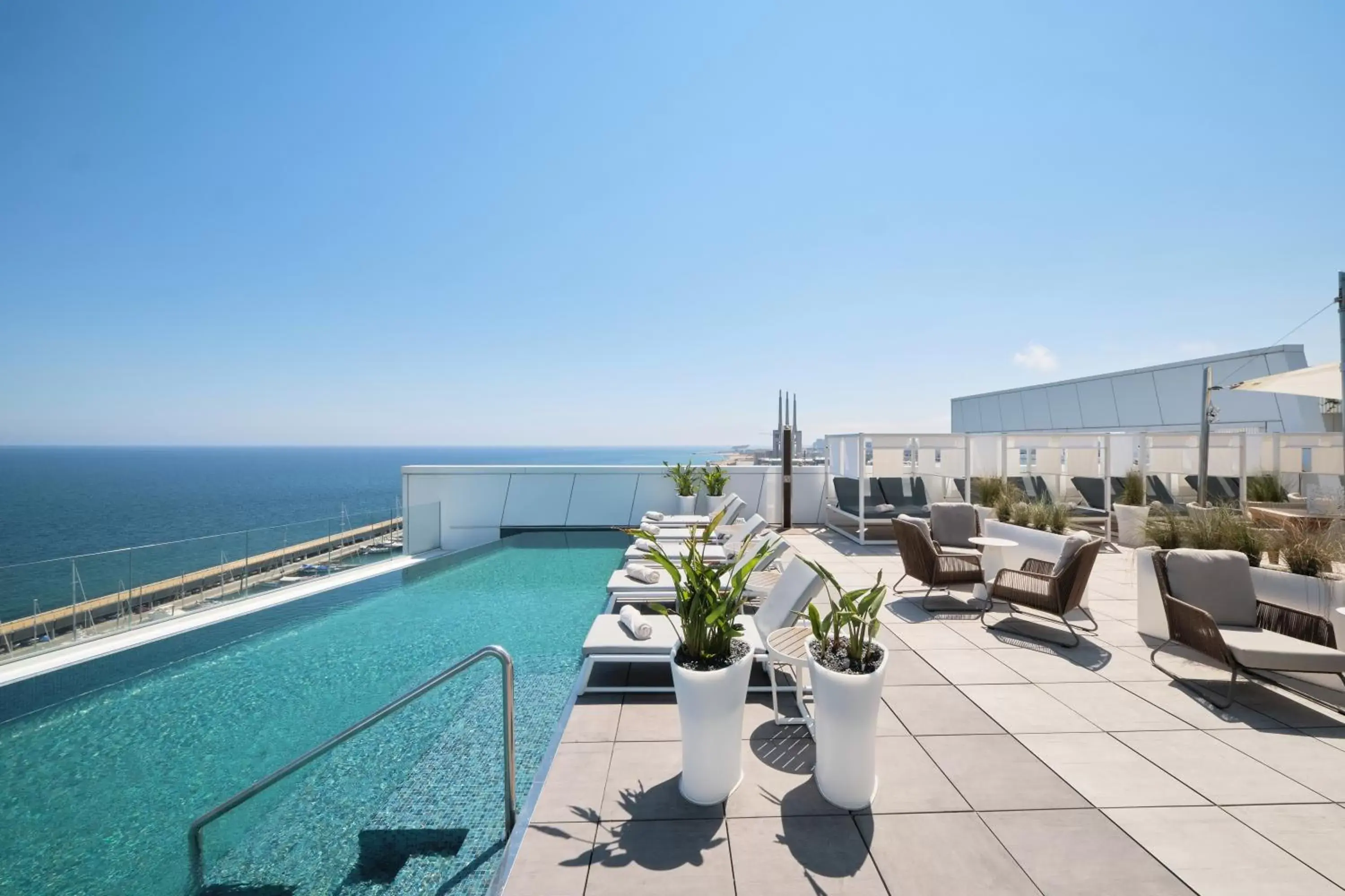 Pool view, Swimming Pool in Hotel Marina Badalona