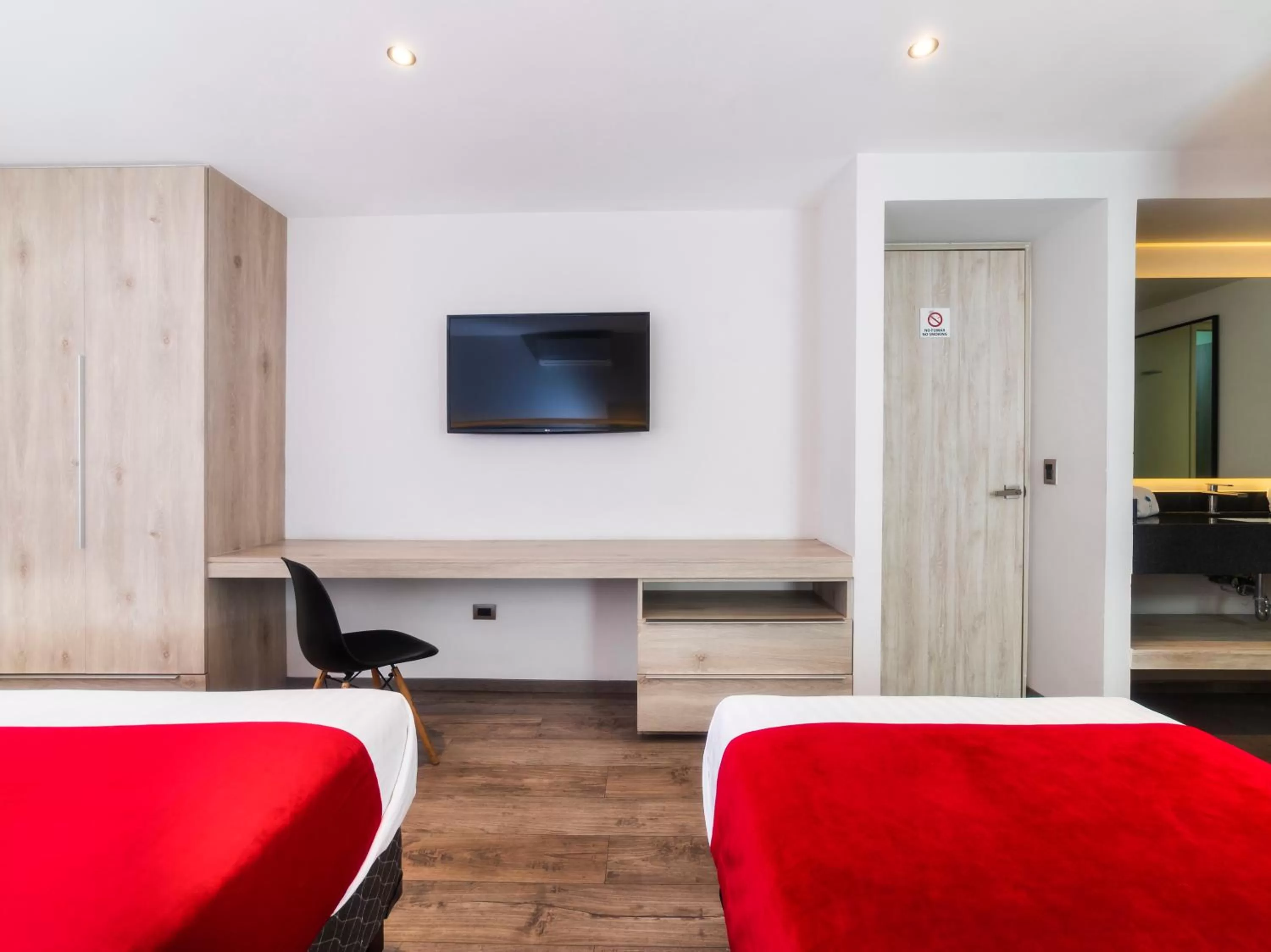 Bed in Hotel Nube, Puebla Centro