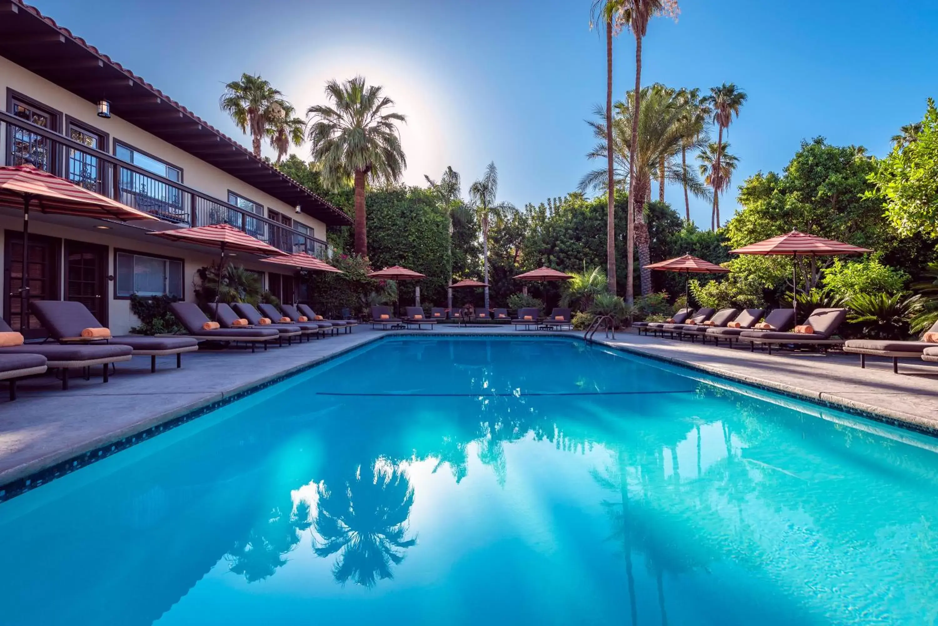 Swimming Pool in Santiago Resort - Palm Springs Premier Gay Men’s Resort