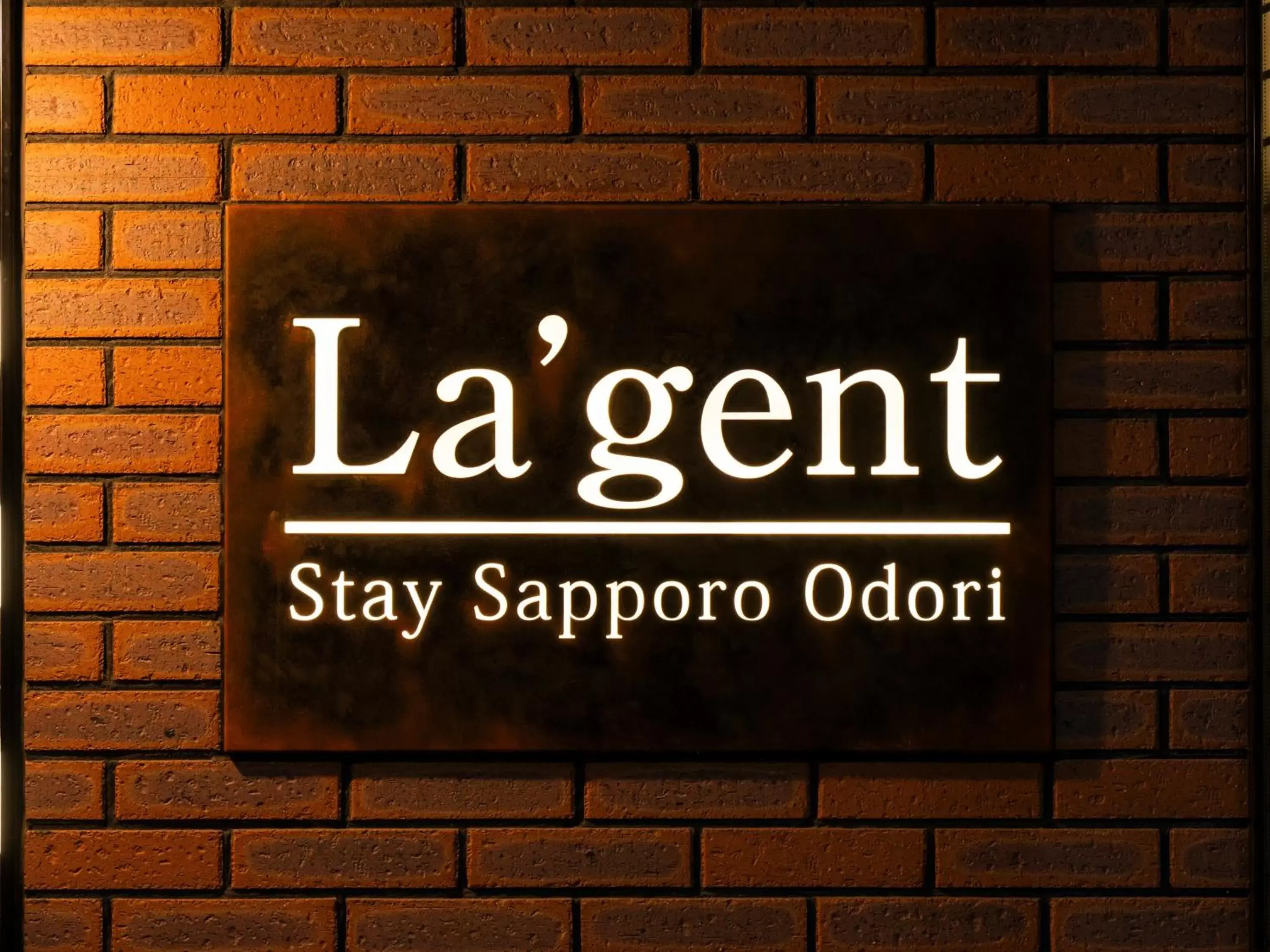 Property logo or sign in La'gent Stay Sapporo Odori Hokkaido