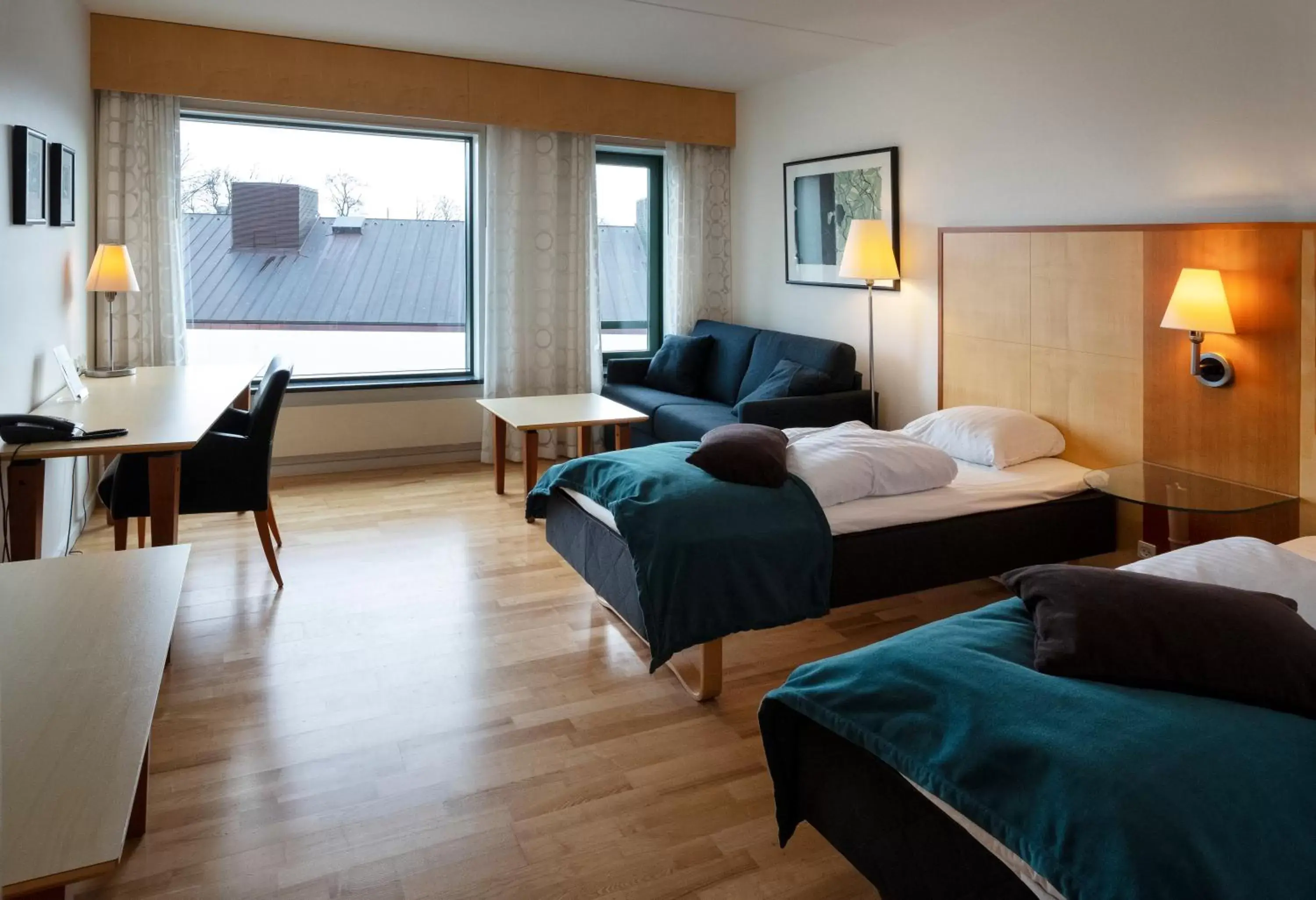 Bed, Seating Area in Glostrup Park Hotel