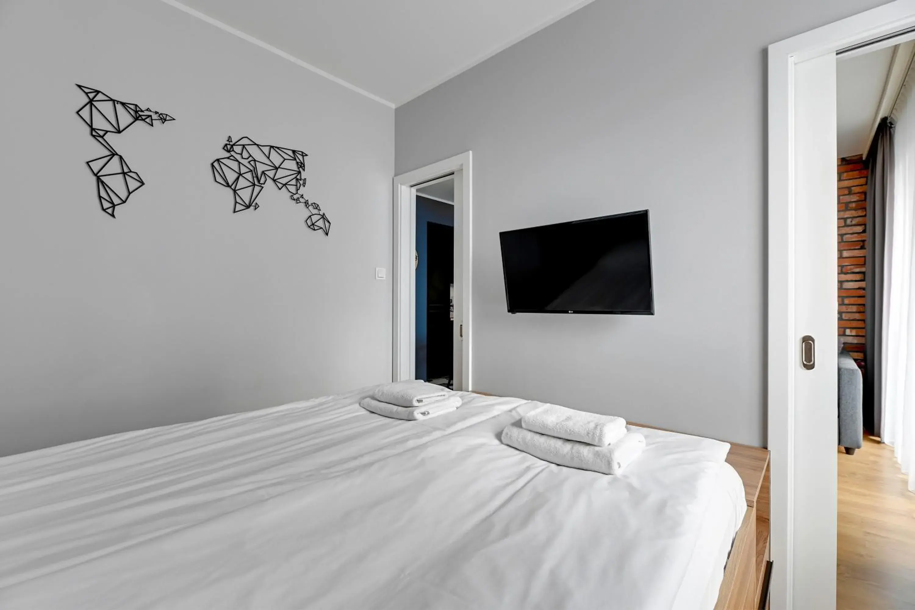 Bedroom, Bed in GRANO APARTMENTS Gdansk Nowa Motlawa SPA & Wellness