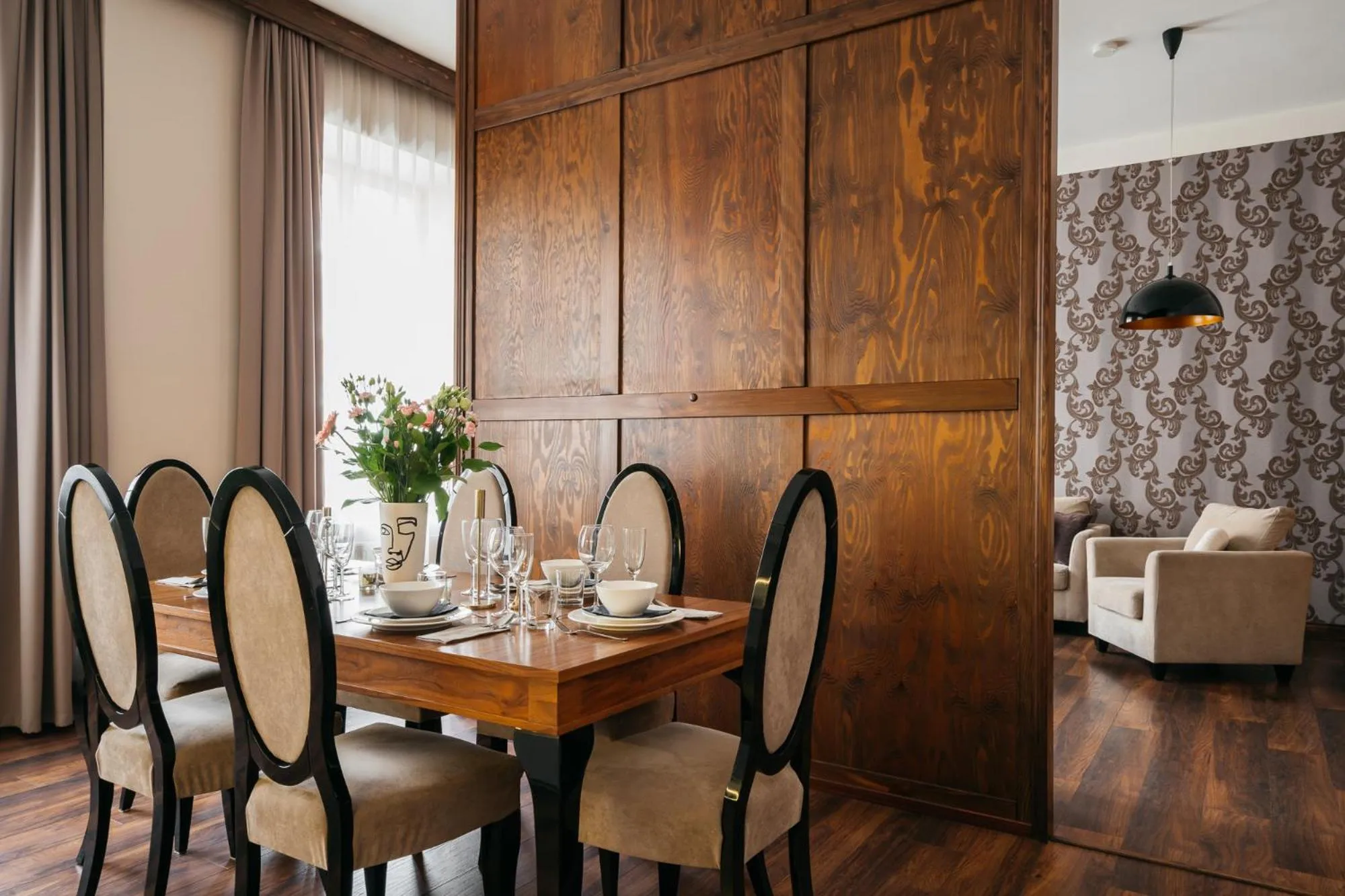 Seating area in Topolowa Residence - LoftAffair Collection