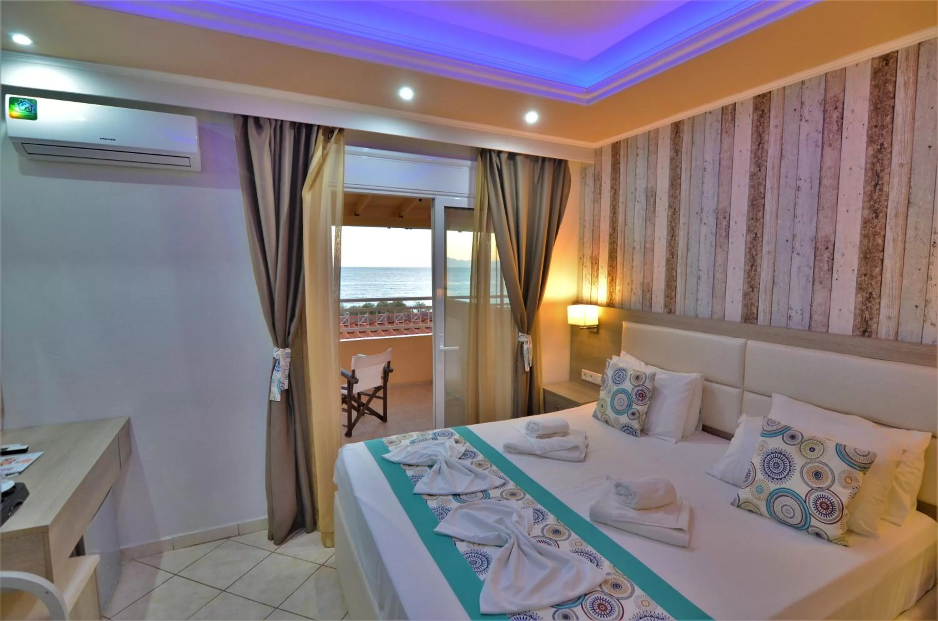 Bed in Thassos Hotel Grand Beach