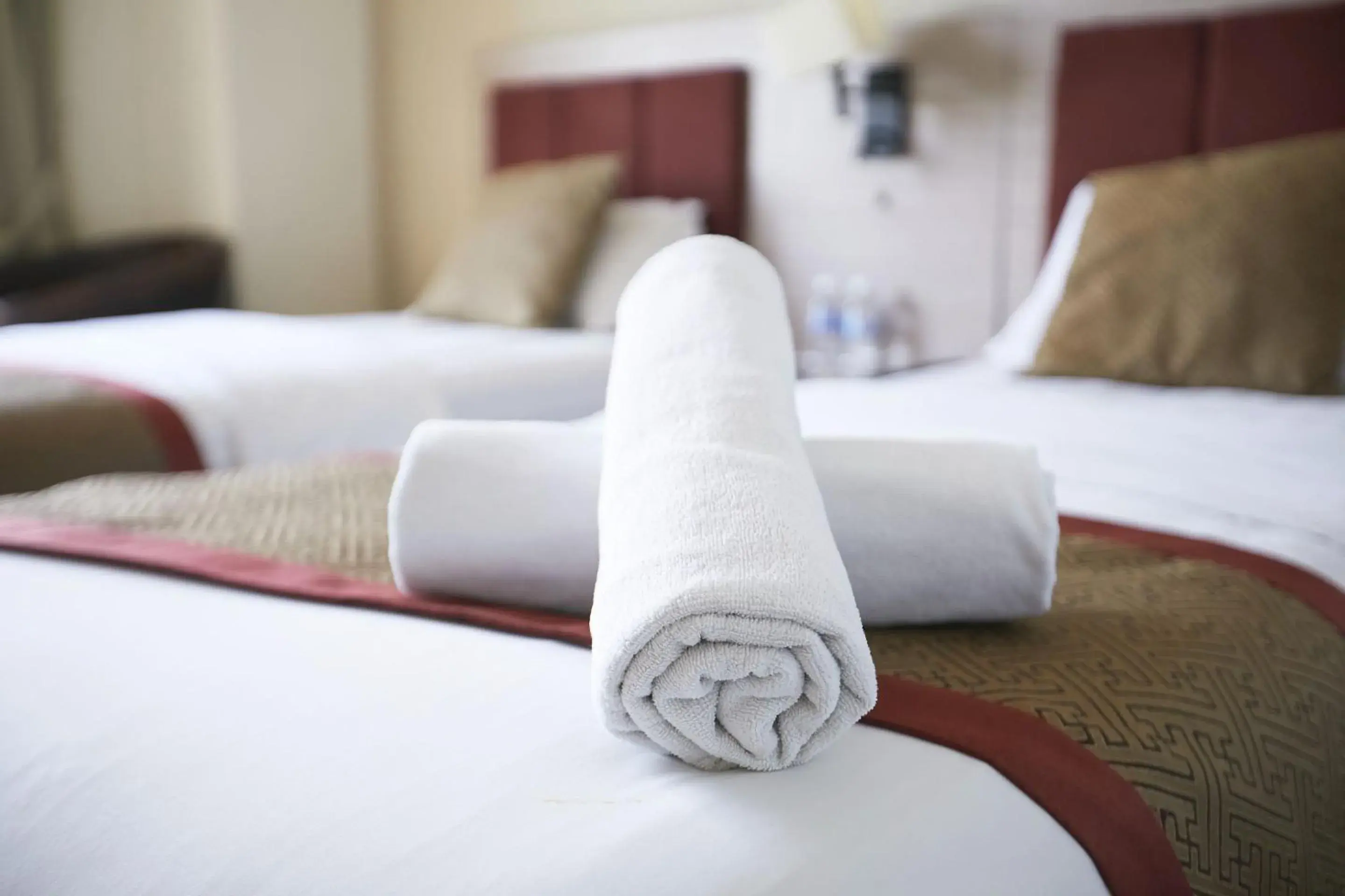 towels, Bed in Club Dolphin Hotel