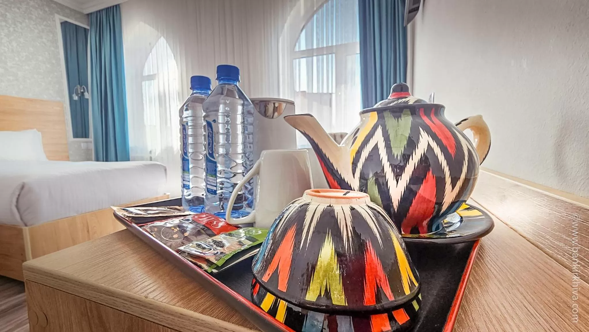 Coffee/tea facilities in Hotel Bankir Khiva