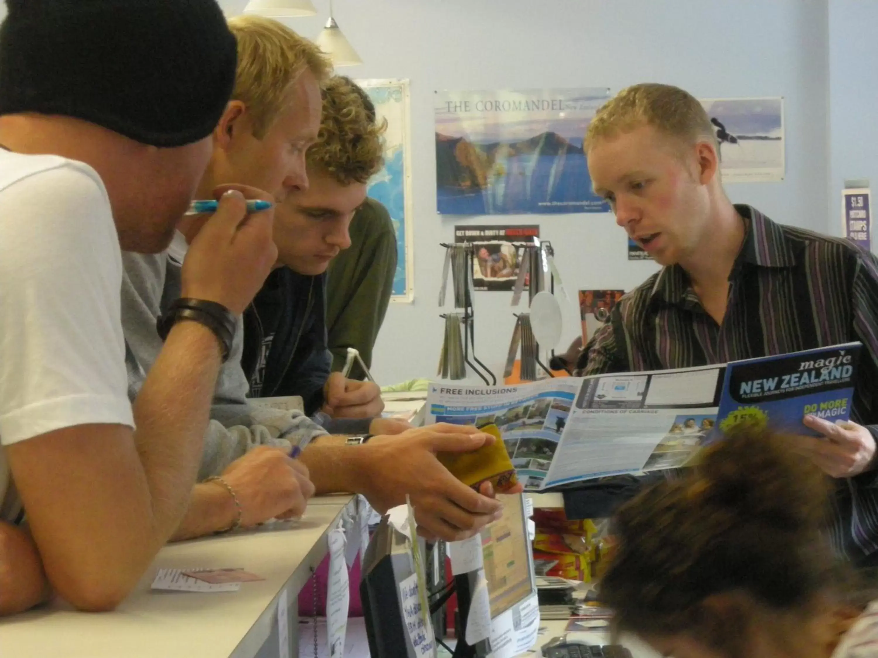 group of guests in Surf 'N' Snow Backpackers