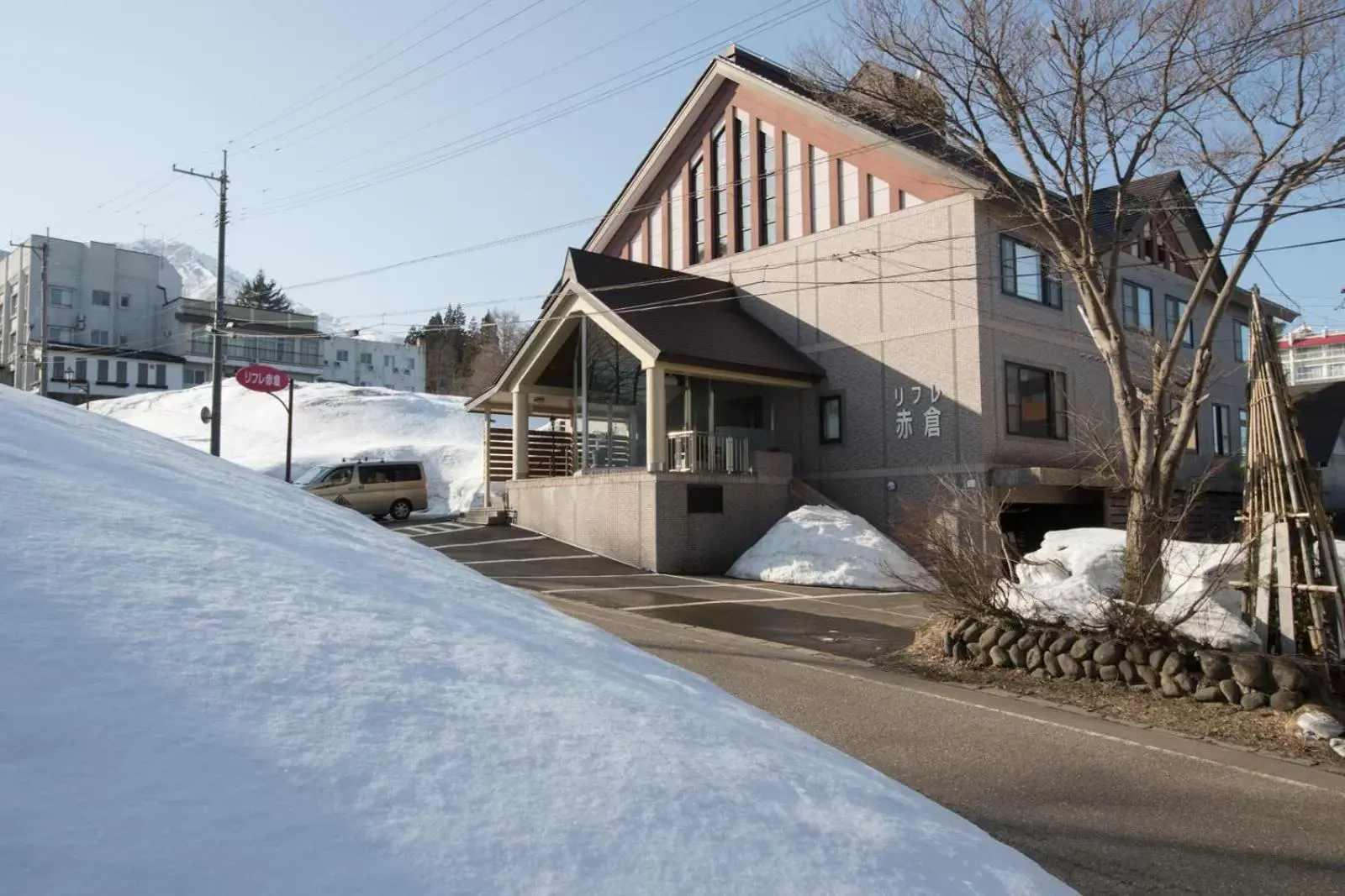 Property building, Winter in Refre Hotel