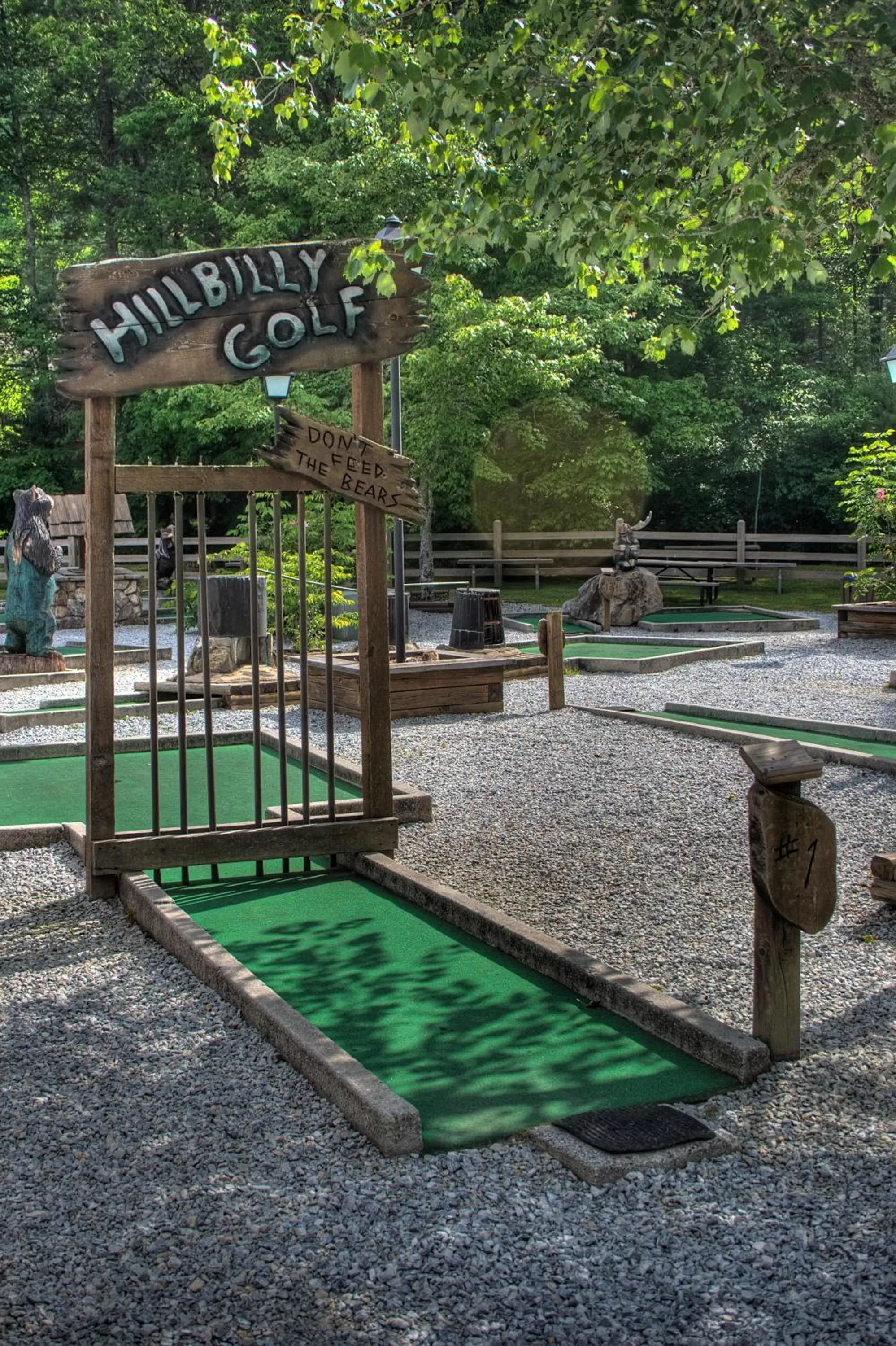 Minigolf in Foxhunt at Sapphire Valley