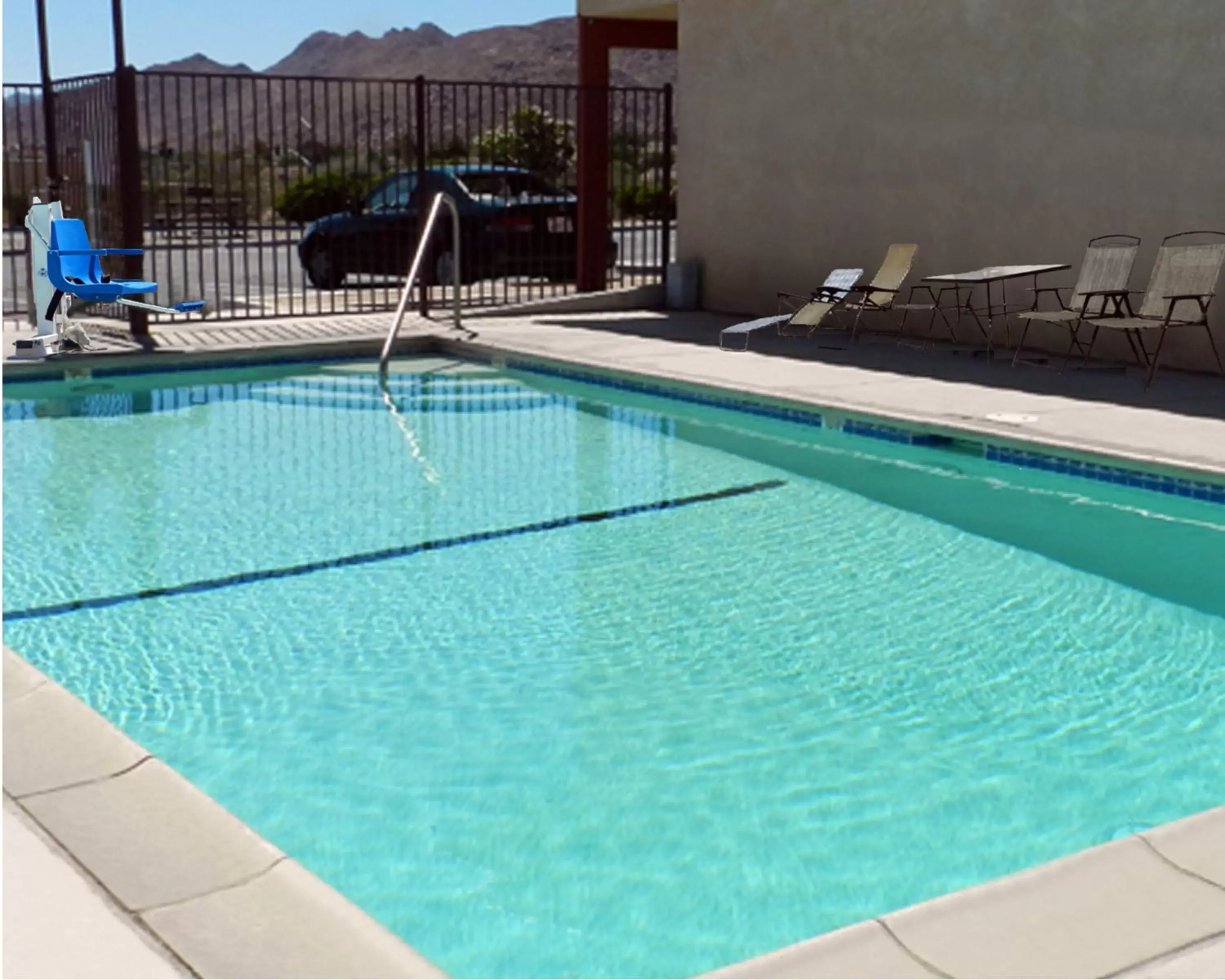 Swimming Pool in High Desert Motel Joshua Tree National Park