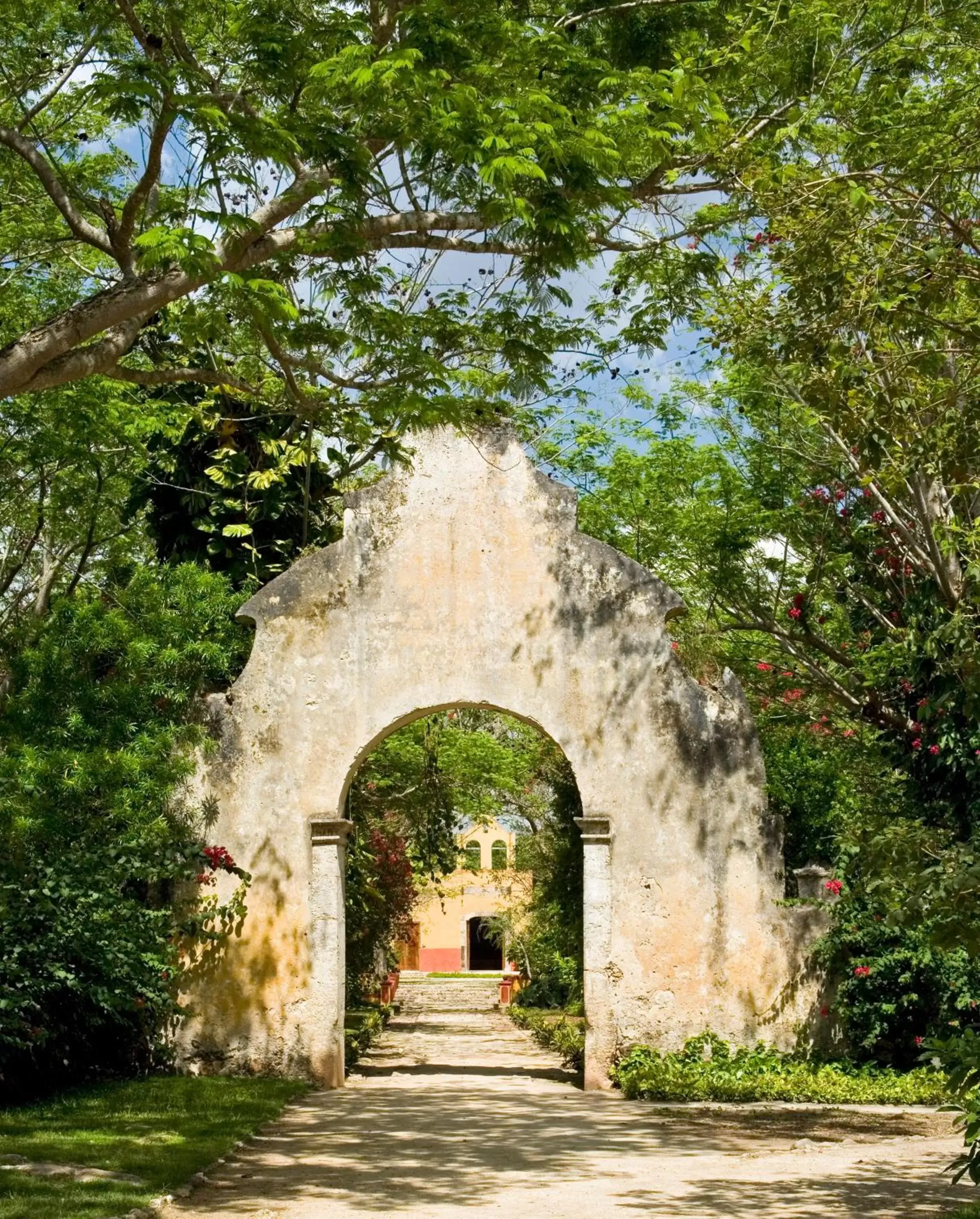 Facade/entrance, Garden in Hacienda San Jose