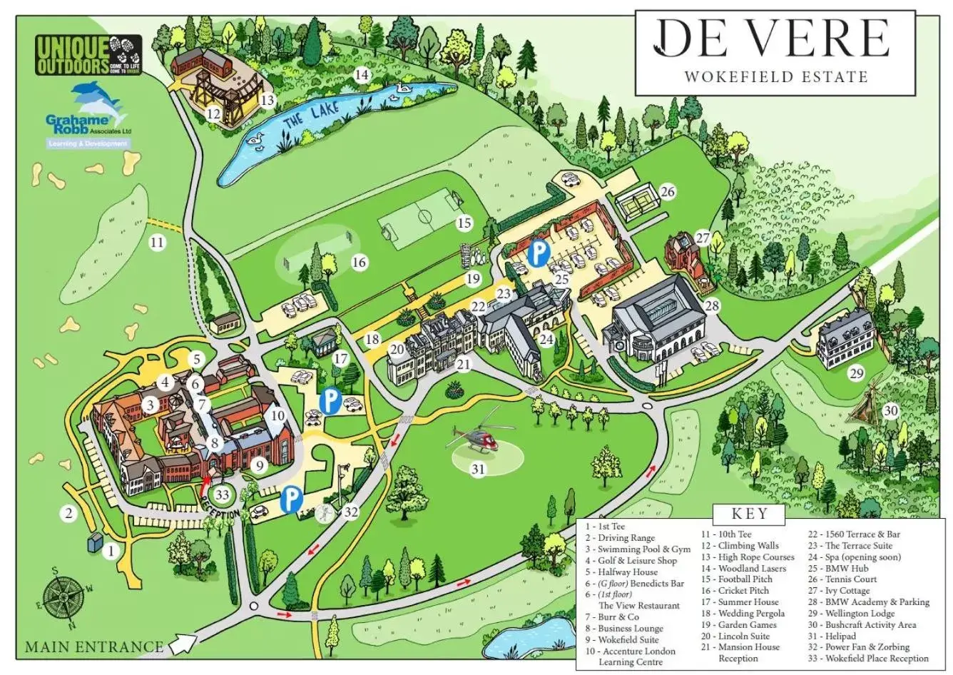 Bird's eye view, Bird's-eye View in De Vere Wokefield Estate