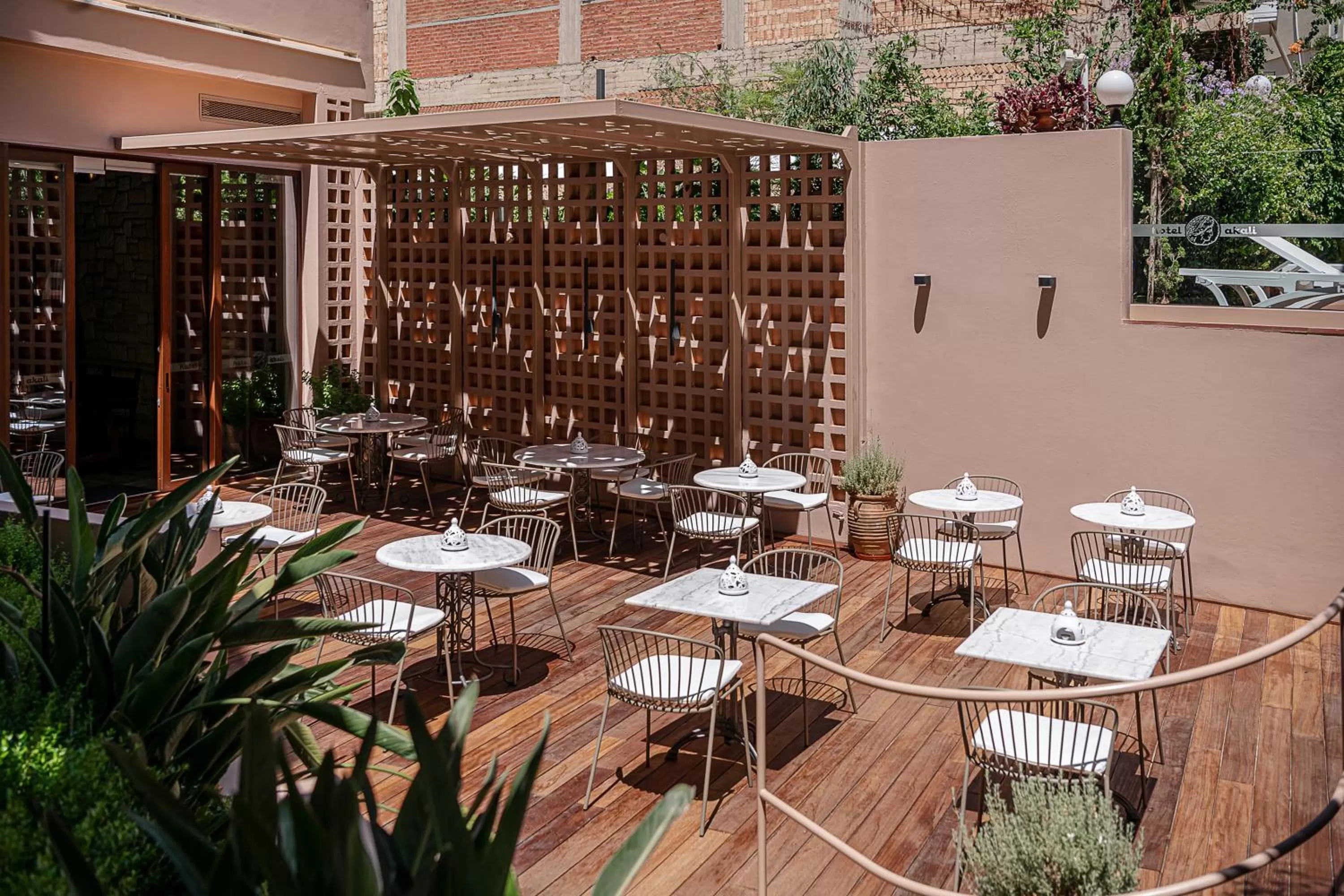 Patio in Civitel Akali Hotel