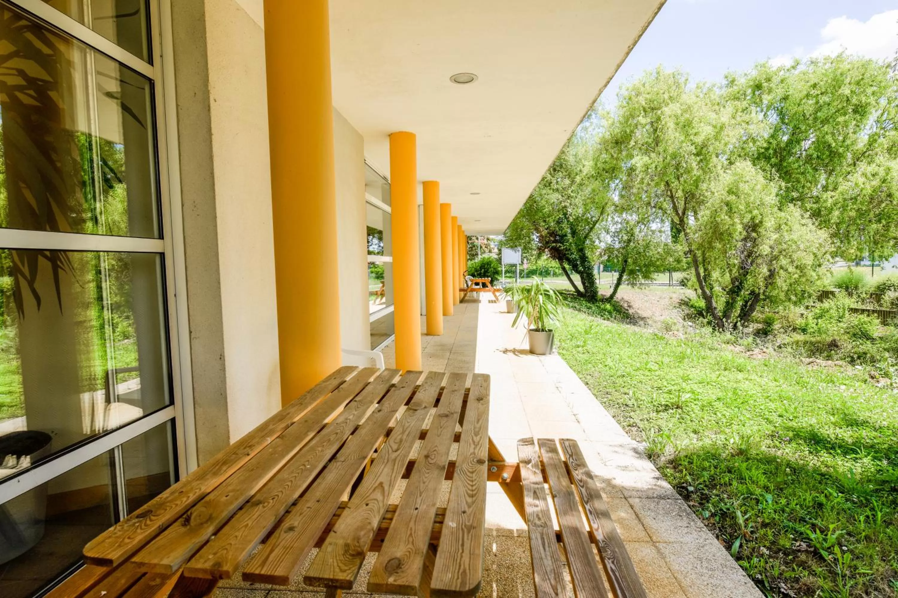 Patio in Résidence Columba - Apparts meublés Agen Sud