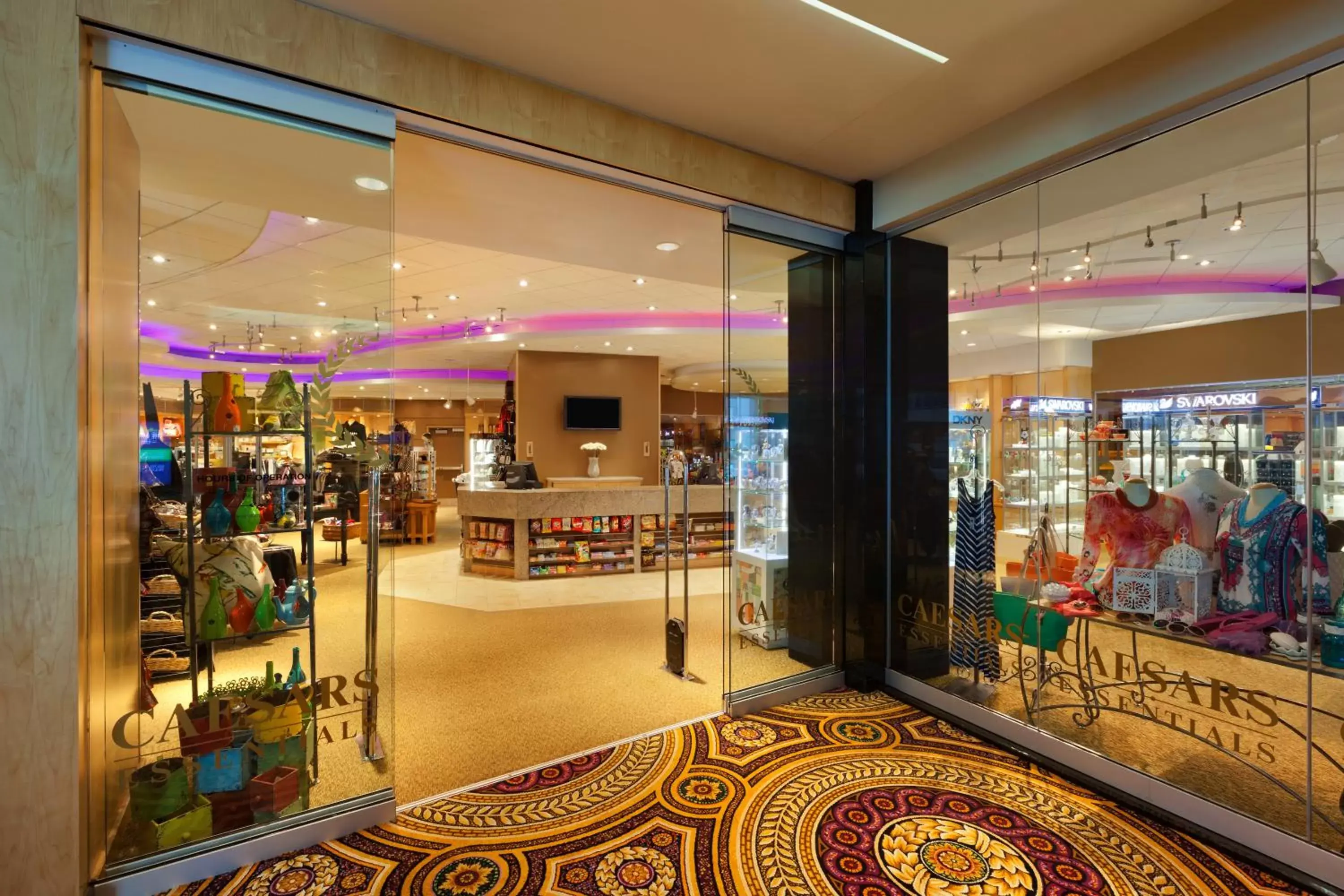 On-site shops in Caesars Windsor Hotel and Casino