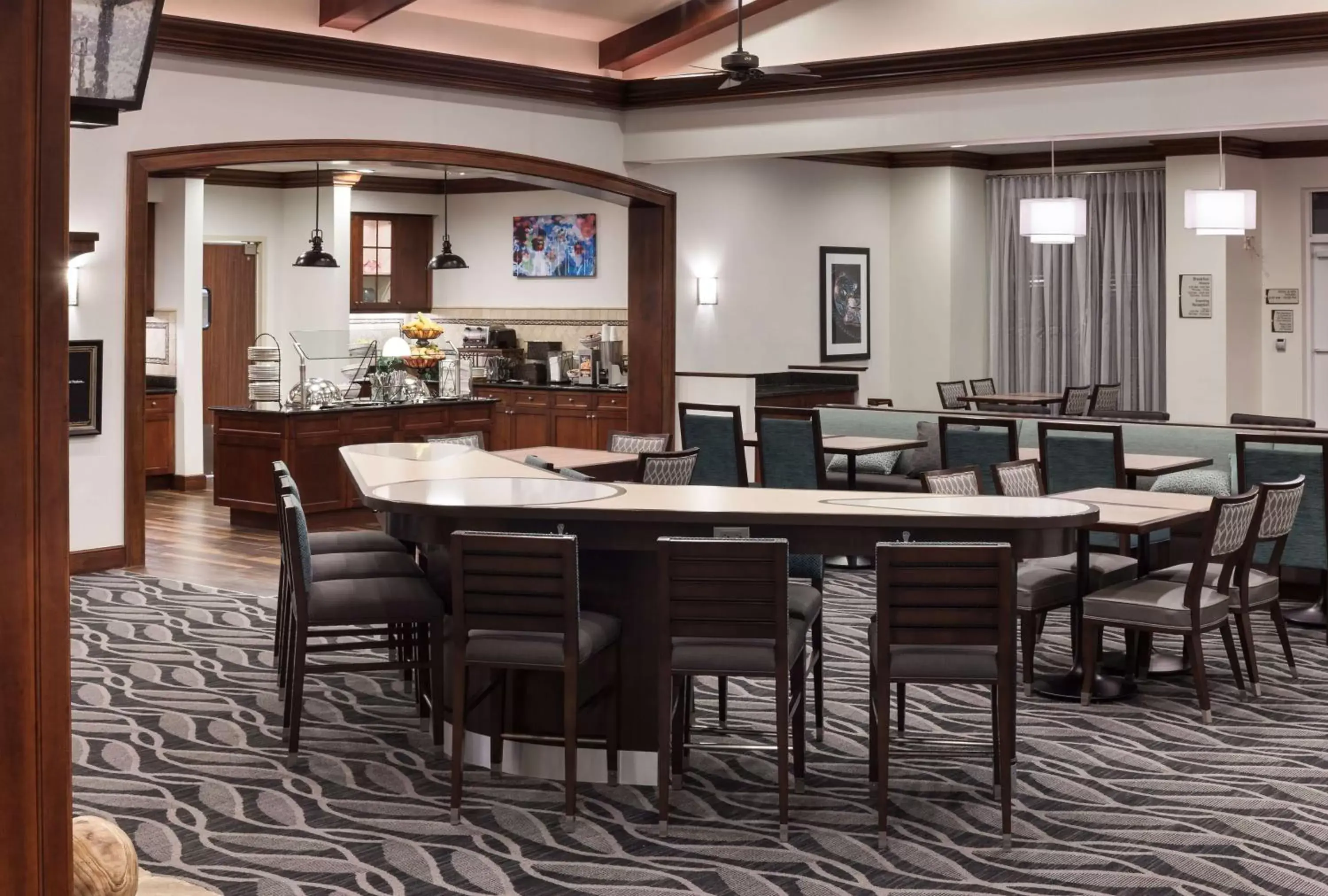 Lobby or reception, Restaurant/Places to Eat in Homewood Suites Denton