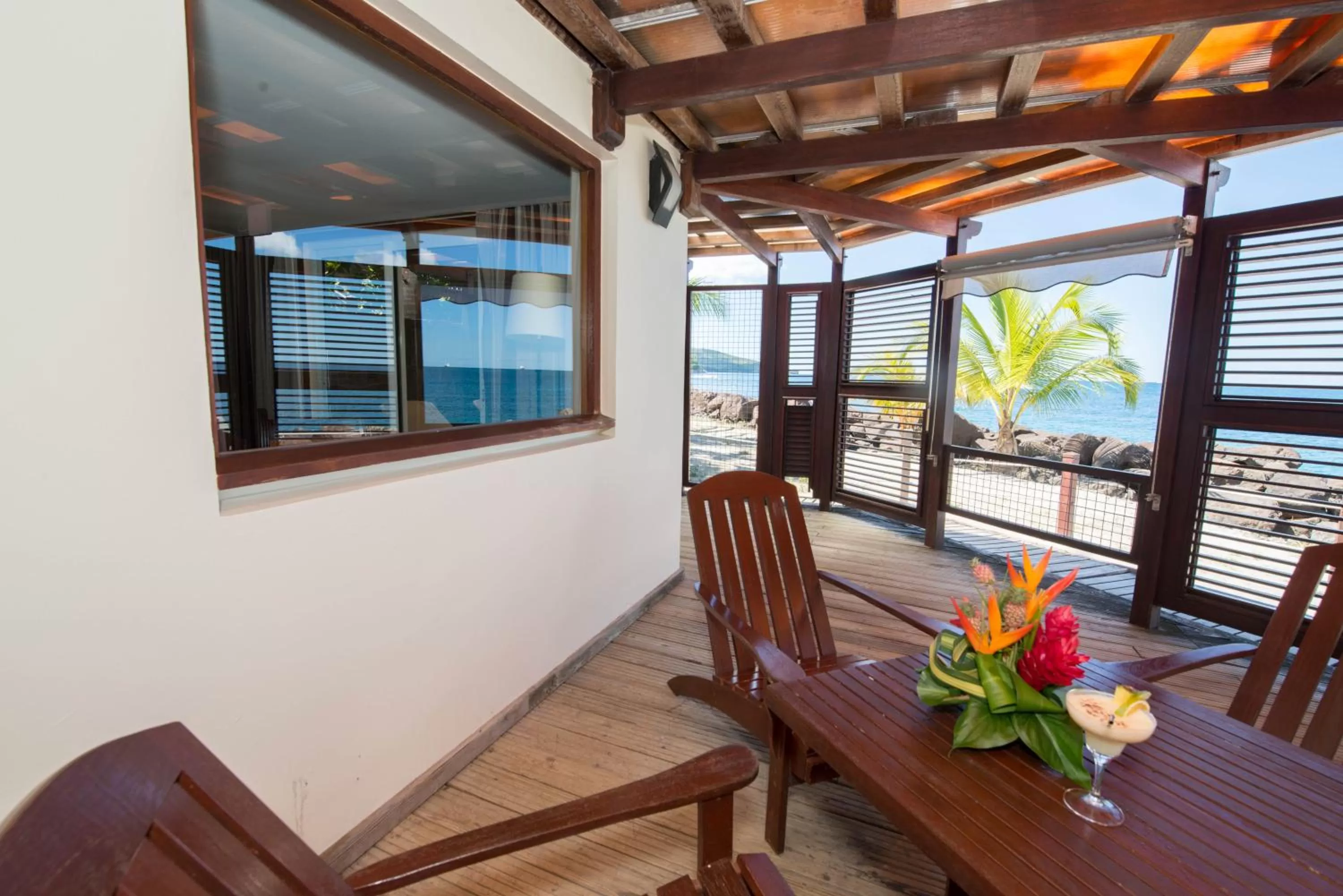 Patio in Hotel Bakoua Martinique