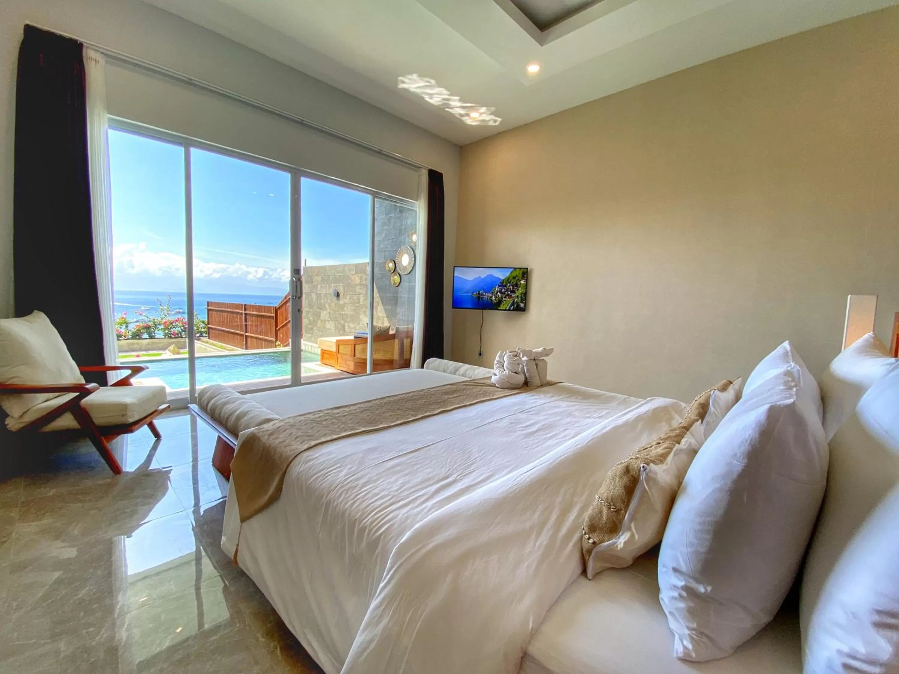 View (from property/room), Bed in Sea La Vie Resort Nusa Penida