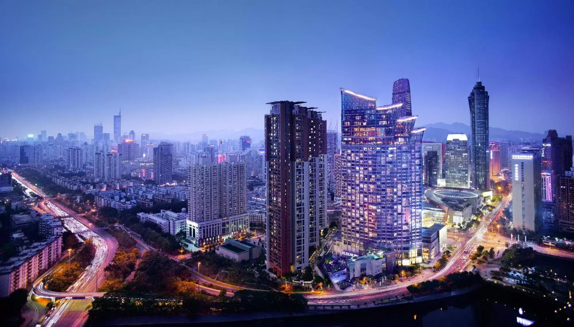 Bird's eye view in Grand Hyatt Shenzhen