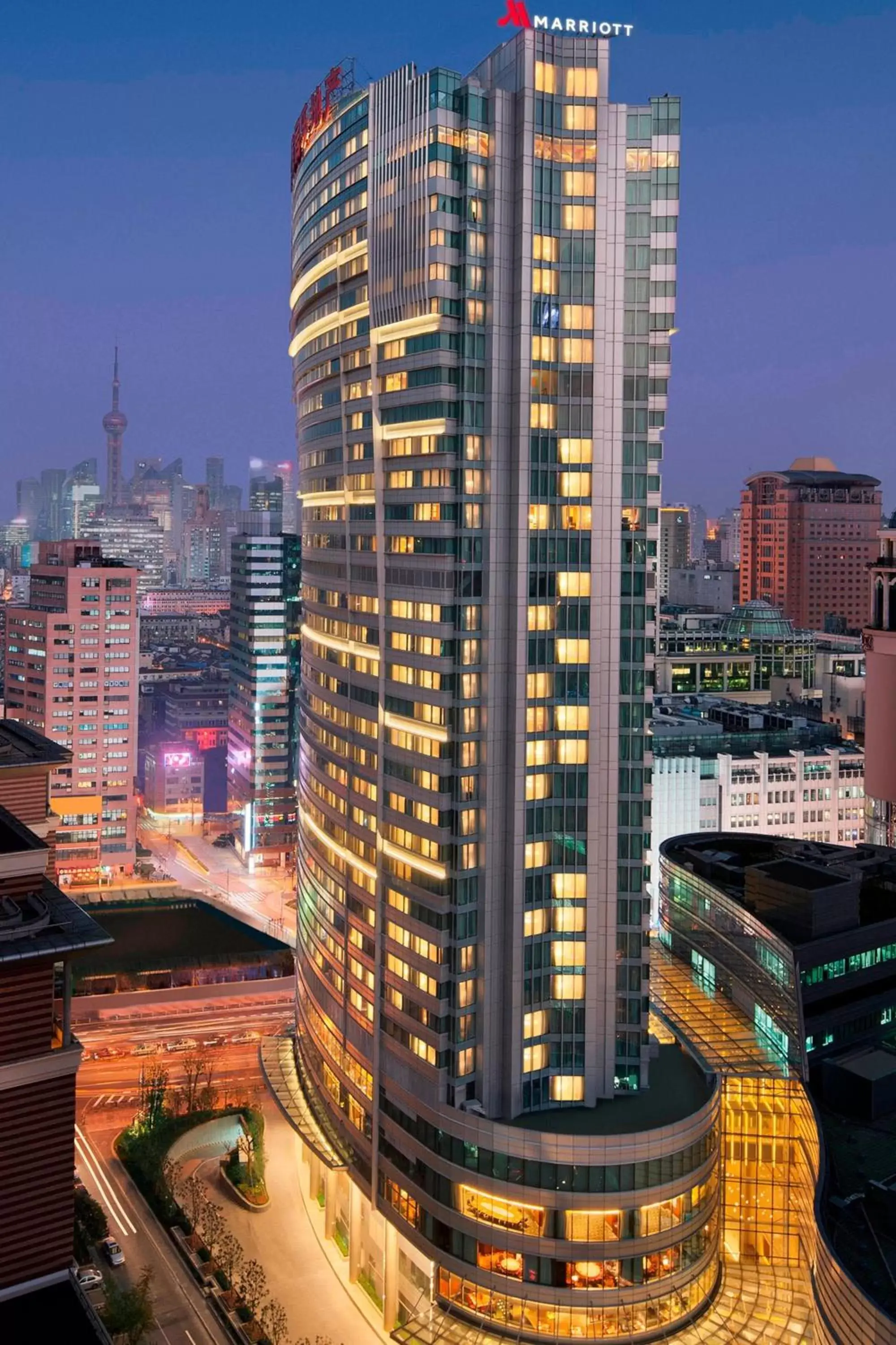 Property building in Shanghai Marriott Marquis City Centre