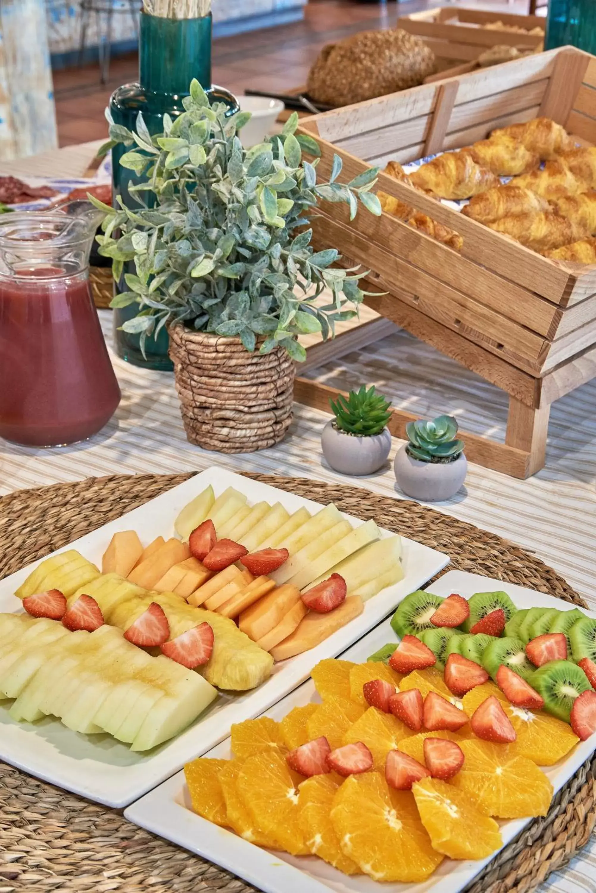 Buffet breakfast in URH Sitges Playa Buffet breakfast in URH Sitges Playa