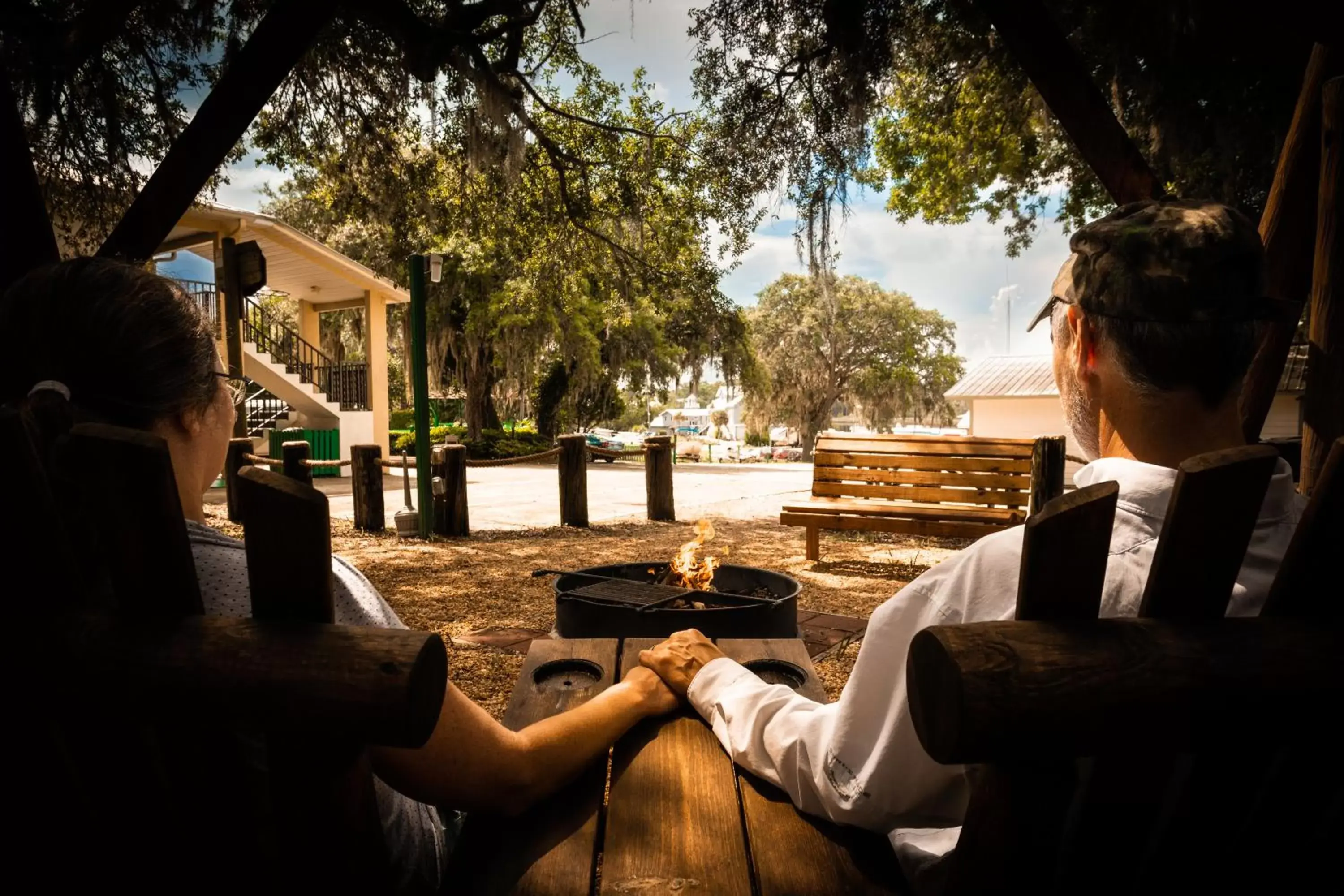 People in Steinhatchee River Inn and Marina