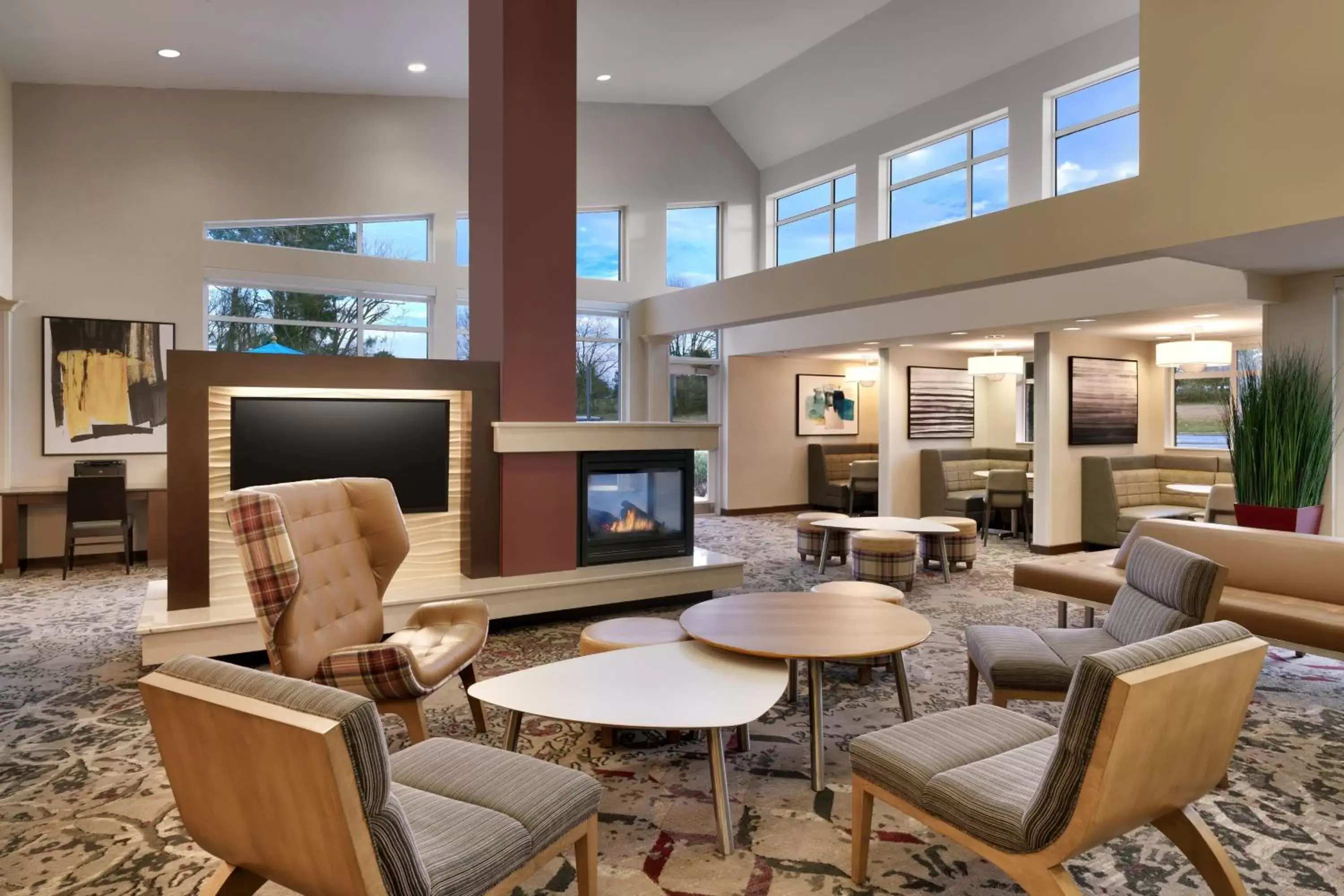 Lobby or reception, Lounge/Bar in Residence Inn by Marriott Greenville