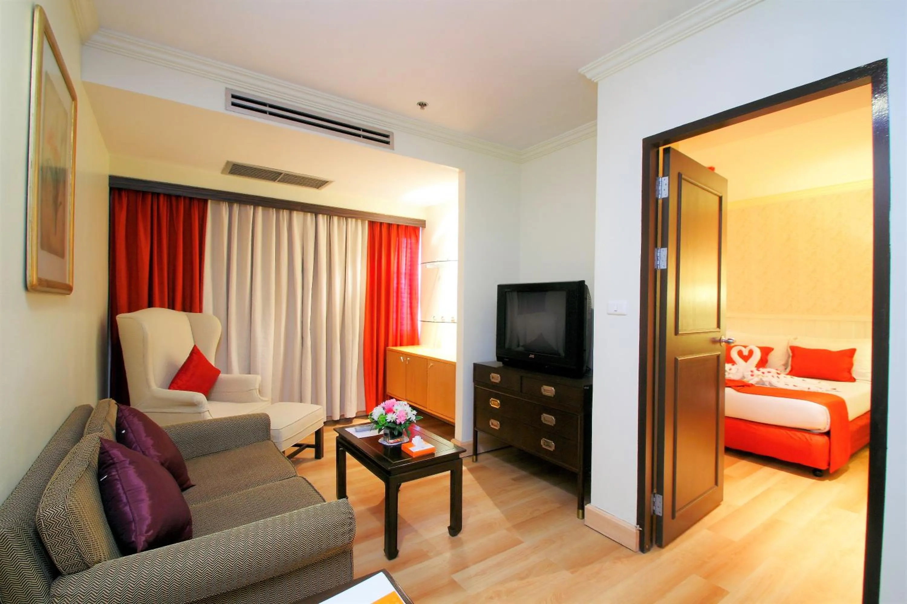 Living room, Bed in Princeton Bangkok