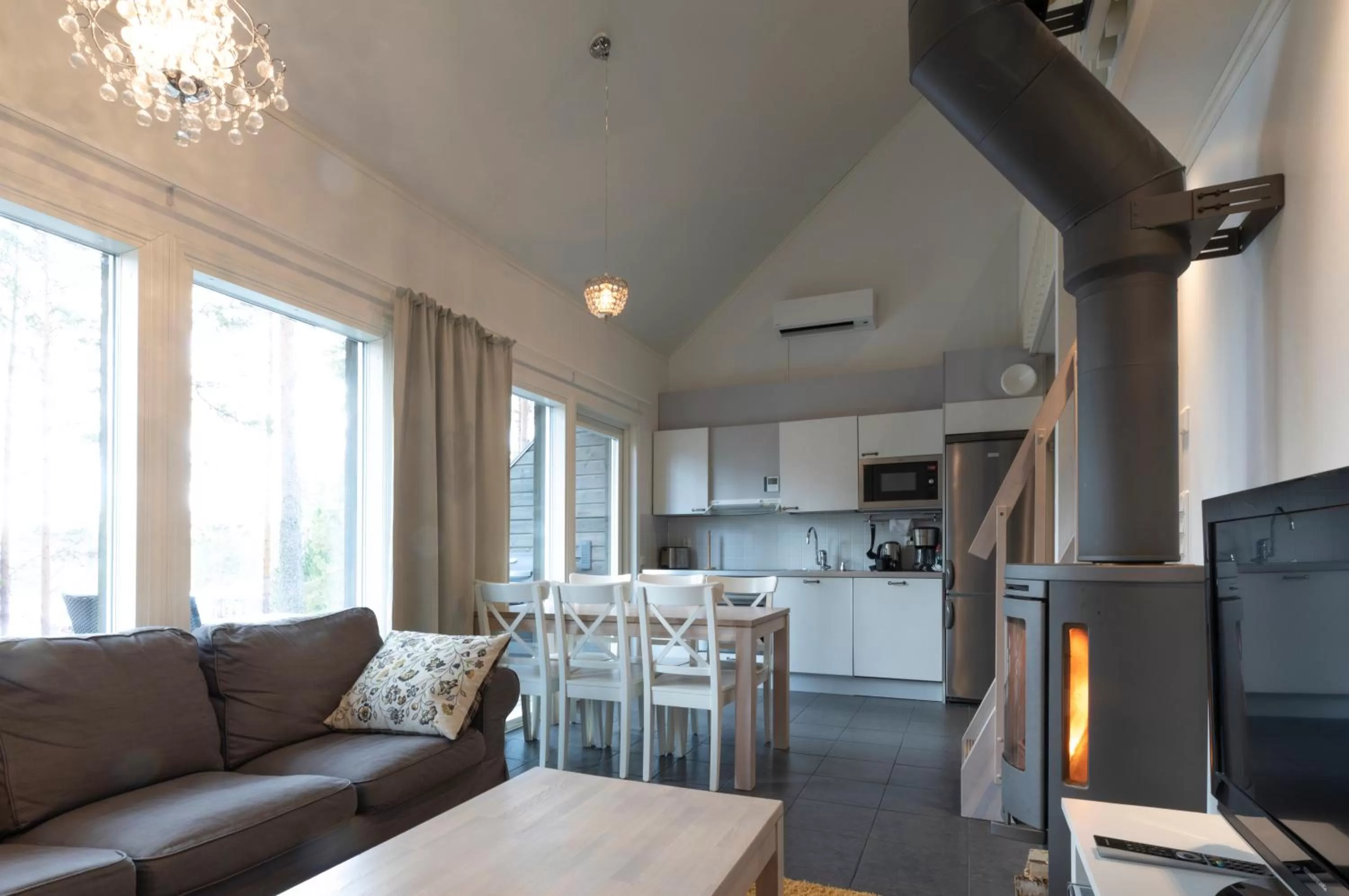 Kitchen or kitchenette in Varjola Holiday Center