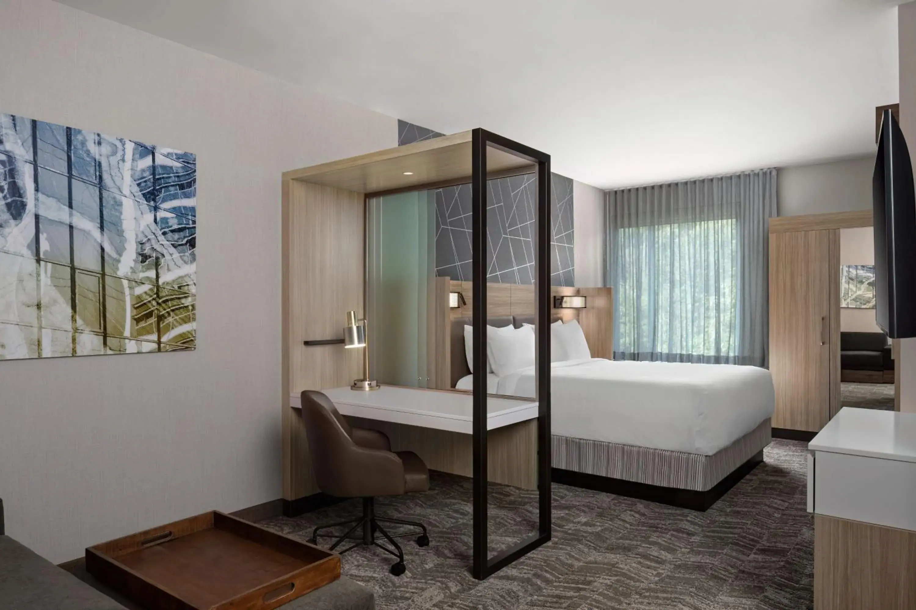 Bedroom, Bed in SpringHill Suites by Marriott Kalamazoo Portage