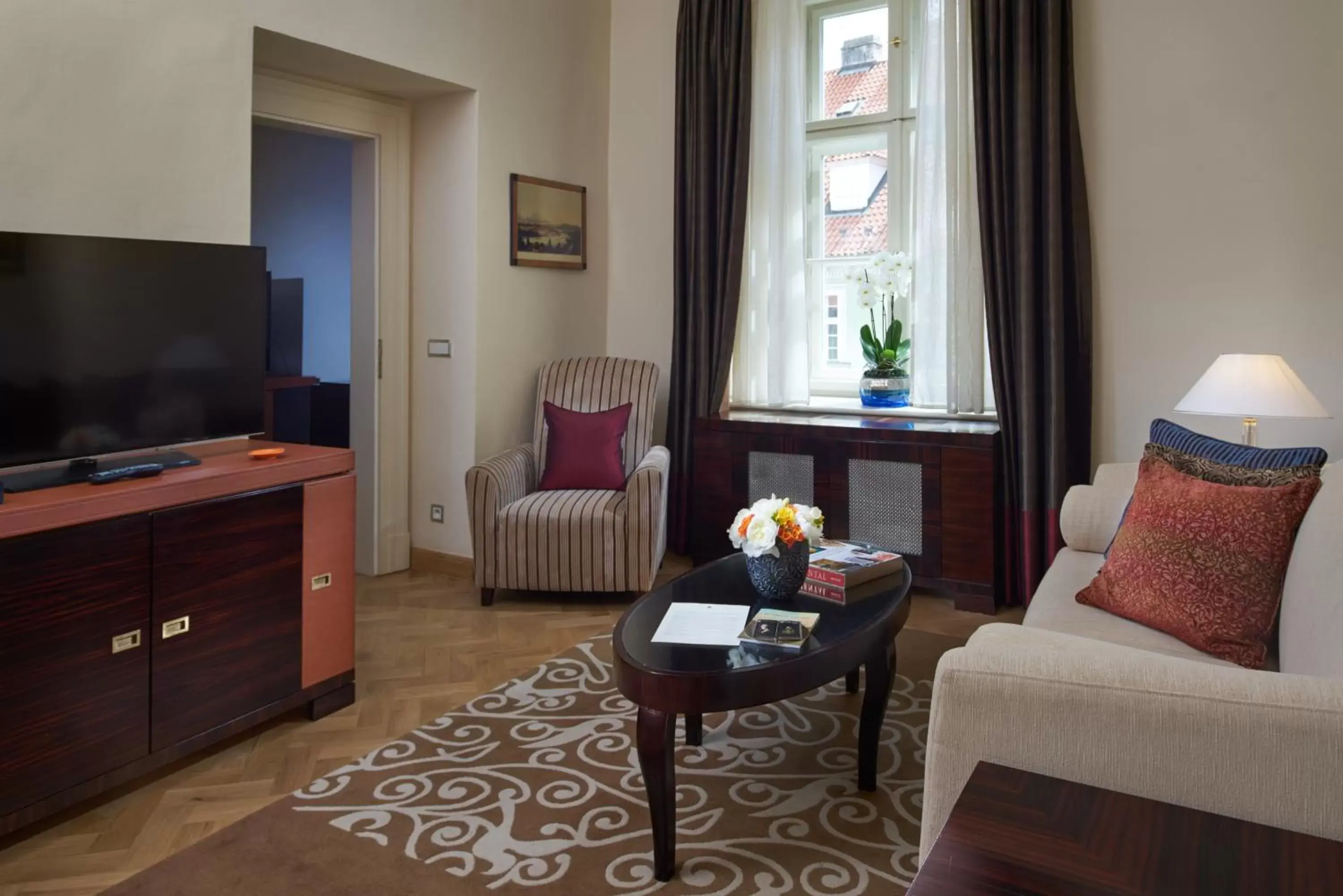 Living room, Seating Area in Mandarin Oriental, Prague