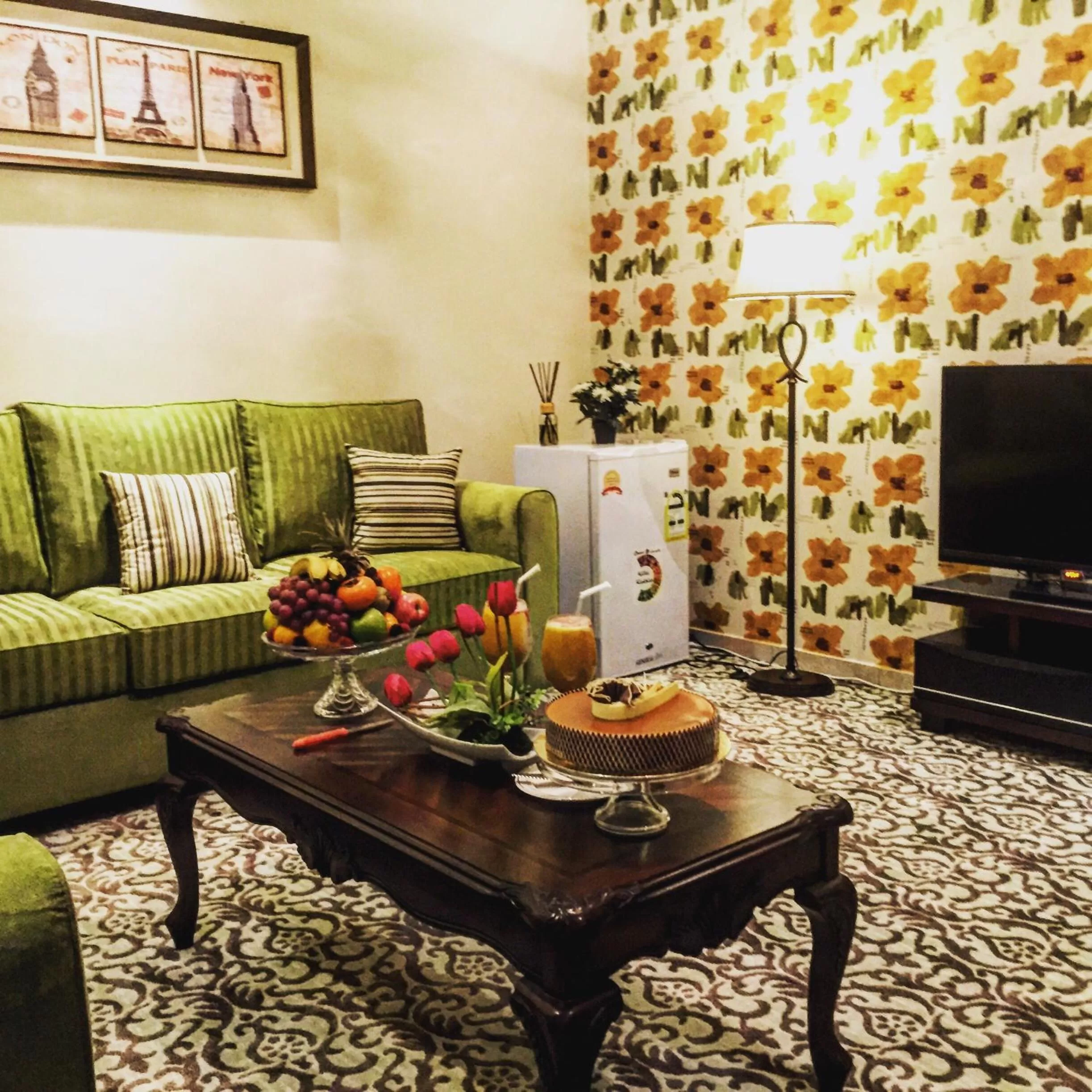 Living room in Holiday Season