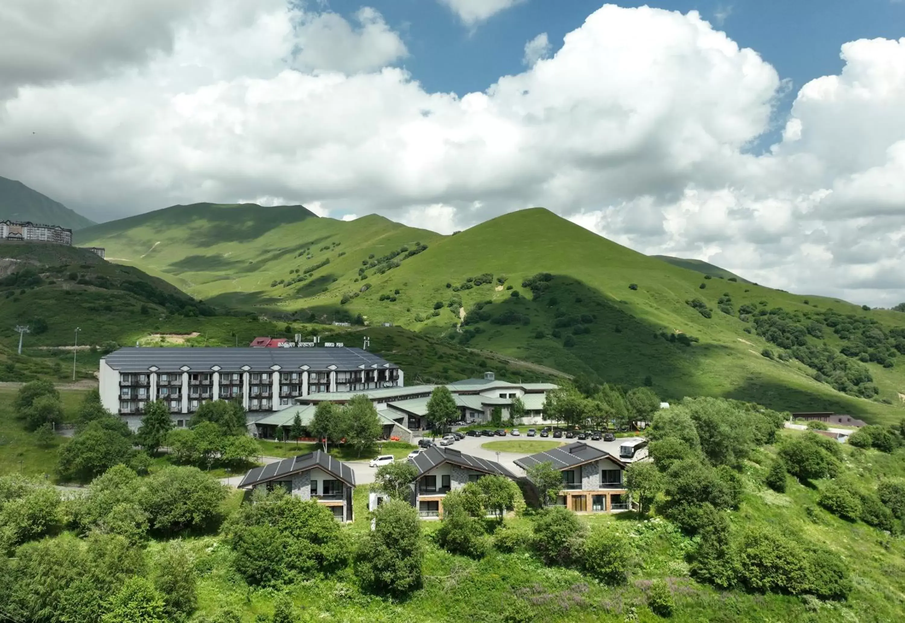 Property building, Bird's-eye View in Marco Polo Hotel Gudauri