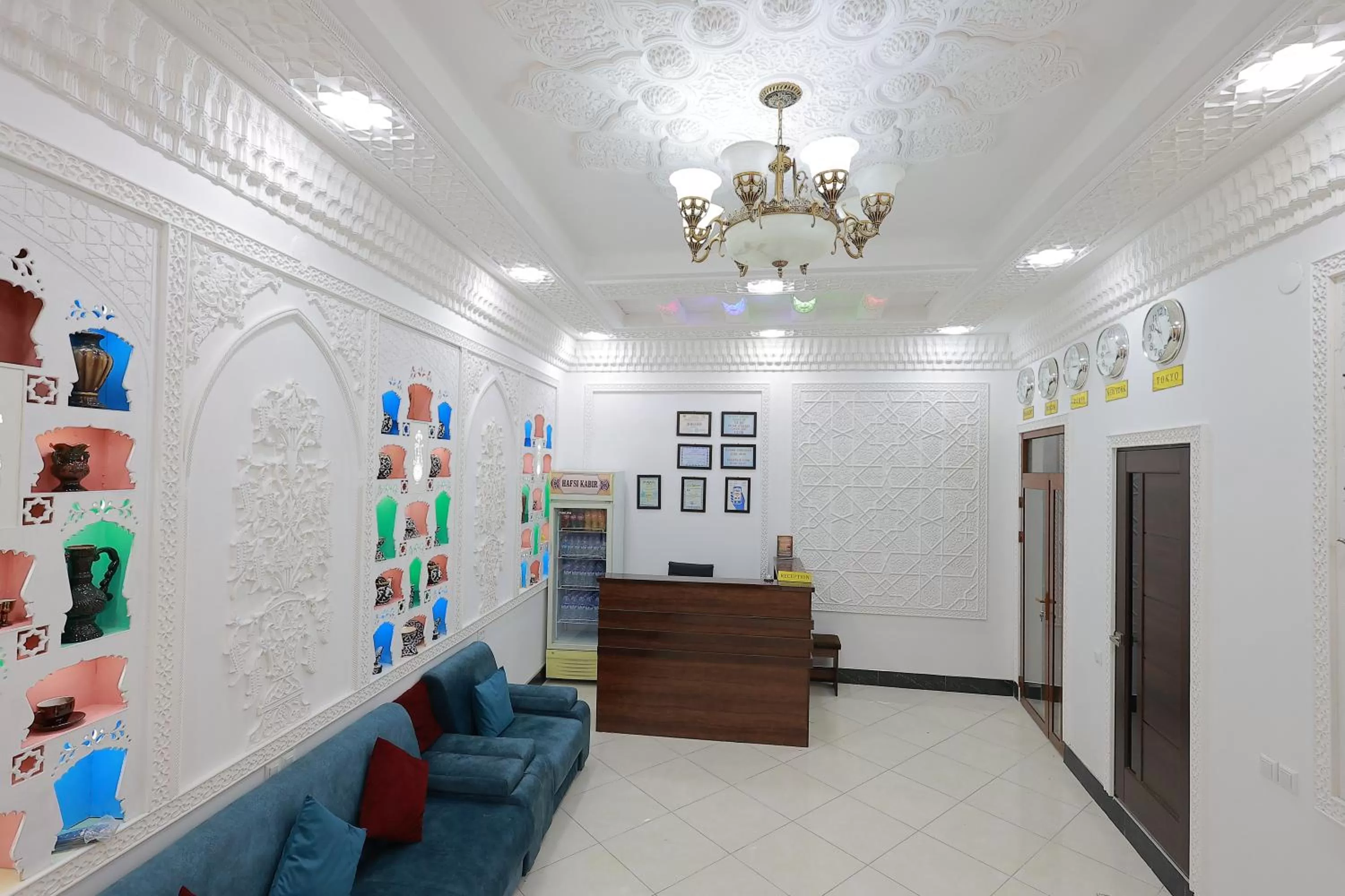 Living room, Lobby/Reception in Jahangir Boutique Bukhara