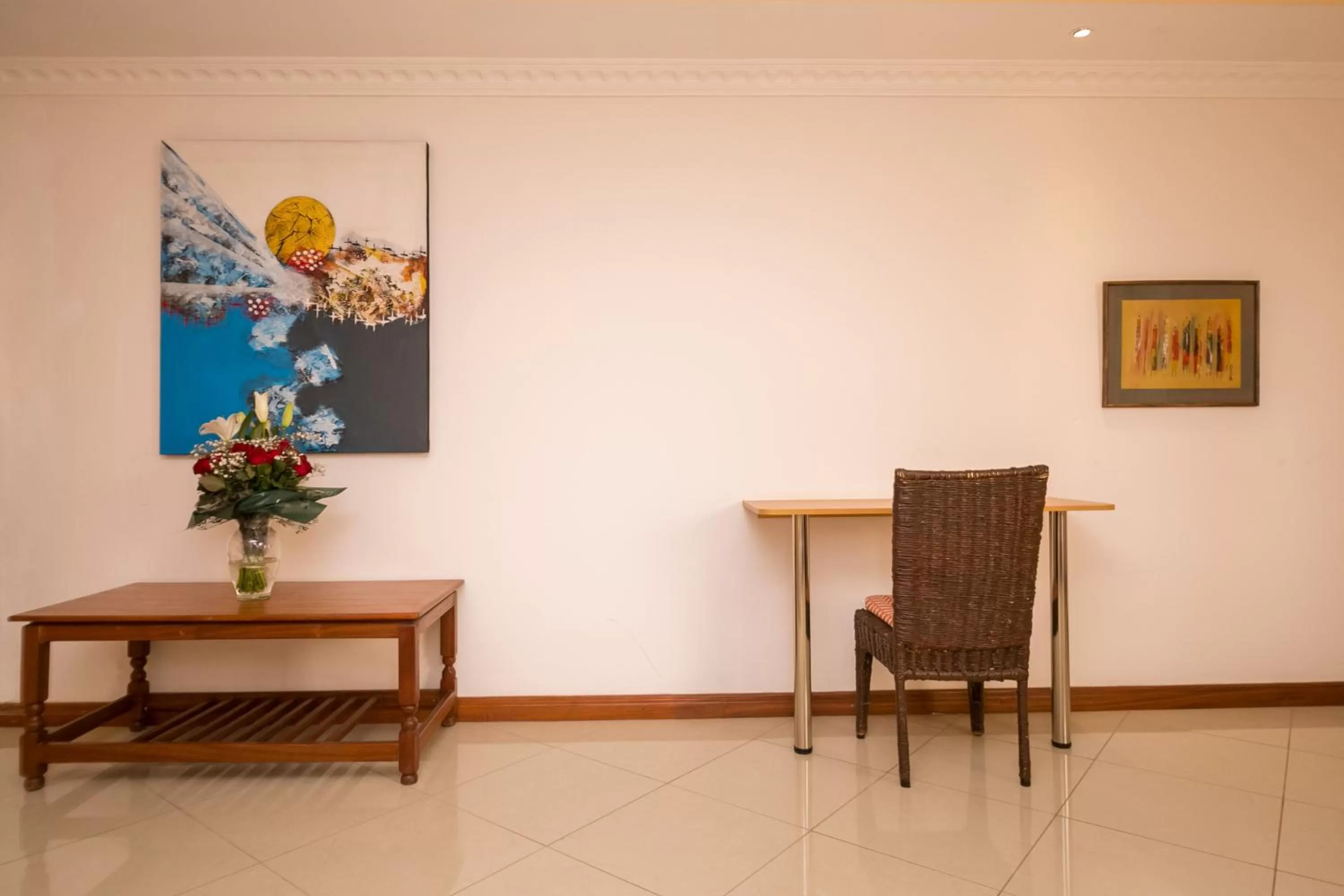 Seating area in Hotel Rudi